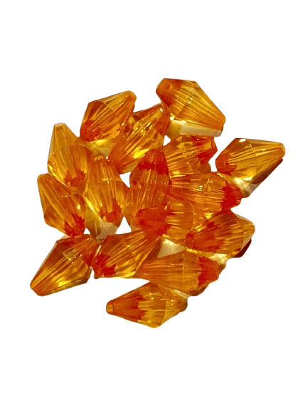 40g Green/Dark Yellow/Shocking Pink Acrylic Crystal Beads for DIY Jewelry Making, Elegant Fashion Accessories