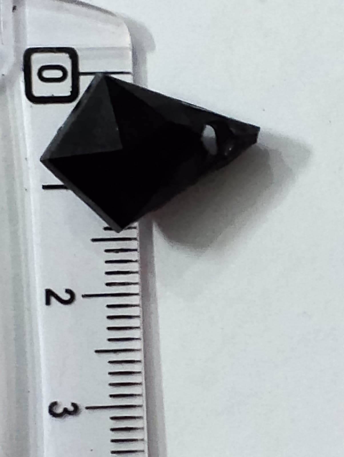 Black Rhombus Tussle (Latkan) Acrylic Beads - Pack of 40gms - Ideal for DIY Jewelry Making, Jewelry, and Dress Accessories.