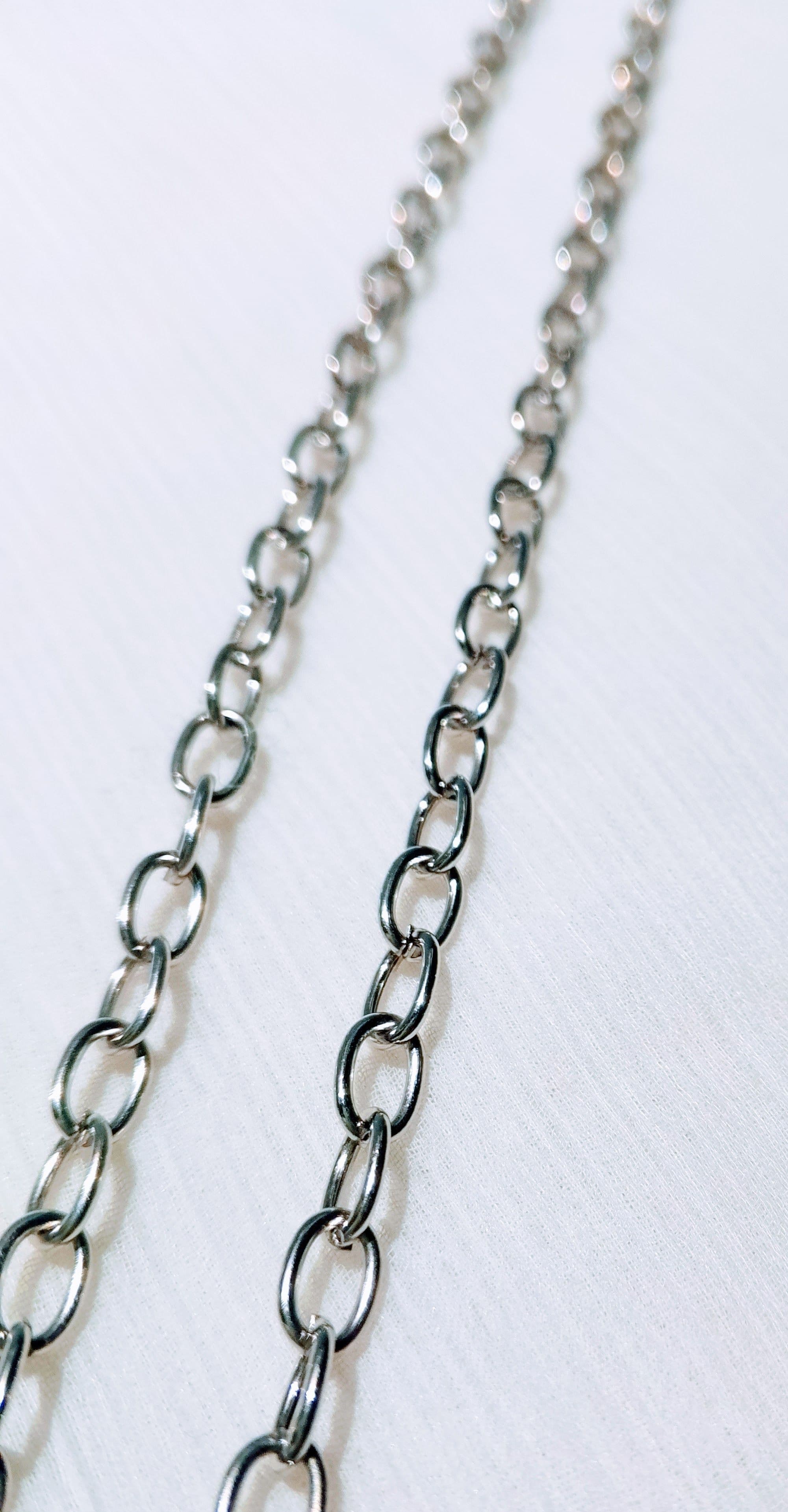 115 cm / 45 Inches 6mm O Shape Durable Metal Chain Links for Crafting and Jewelry | Purse Clutches Cross Body Bags Chain | Perfect for Crafting, Jewelry Making, and Various DIY Projects