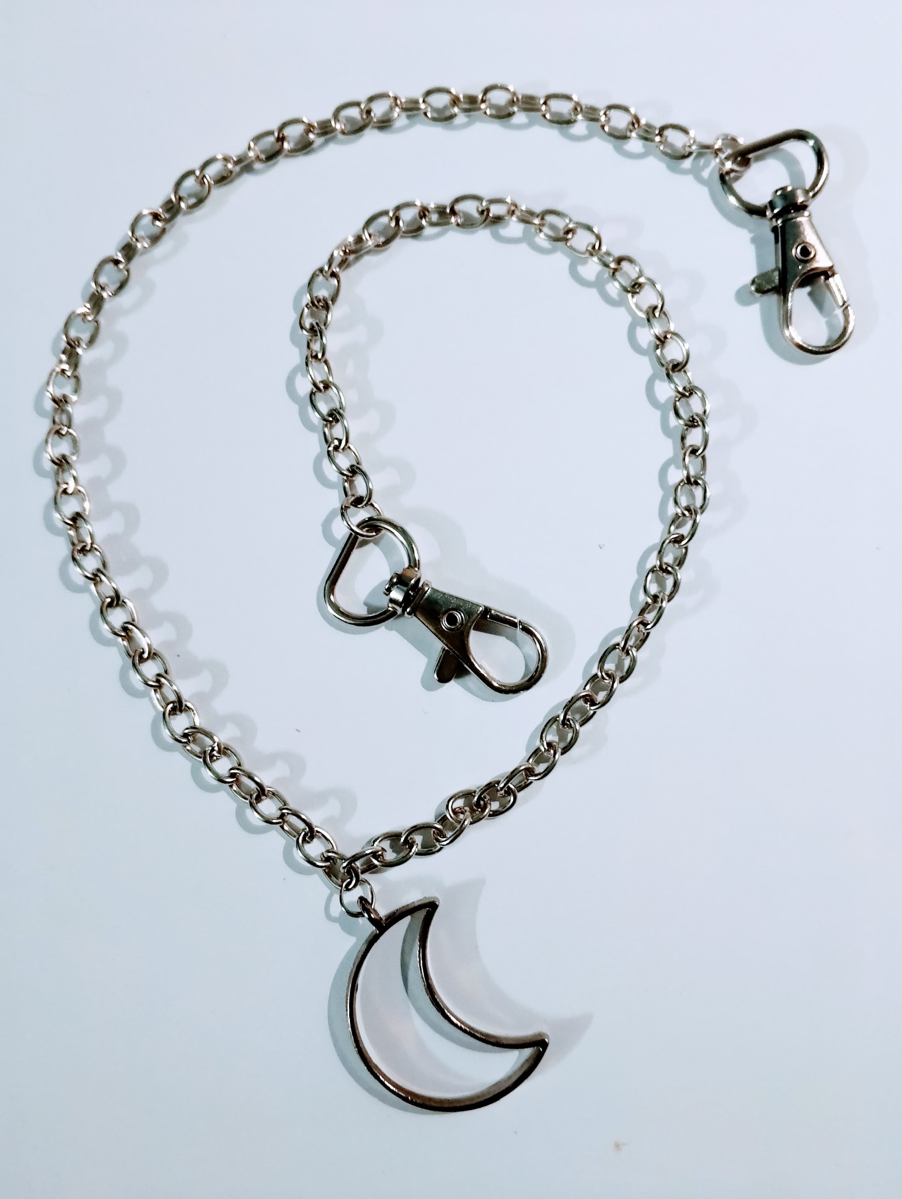 Pant Skirt Side Chain | Punk Style | Fashion Hanging Jewelry of Chains with 2 Locks, Charms | Dress Jewelry | Fashion Accessories | Elegant and Lightweight Jewelry | Trendy Looks