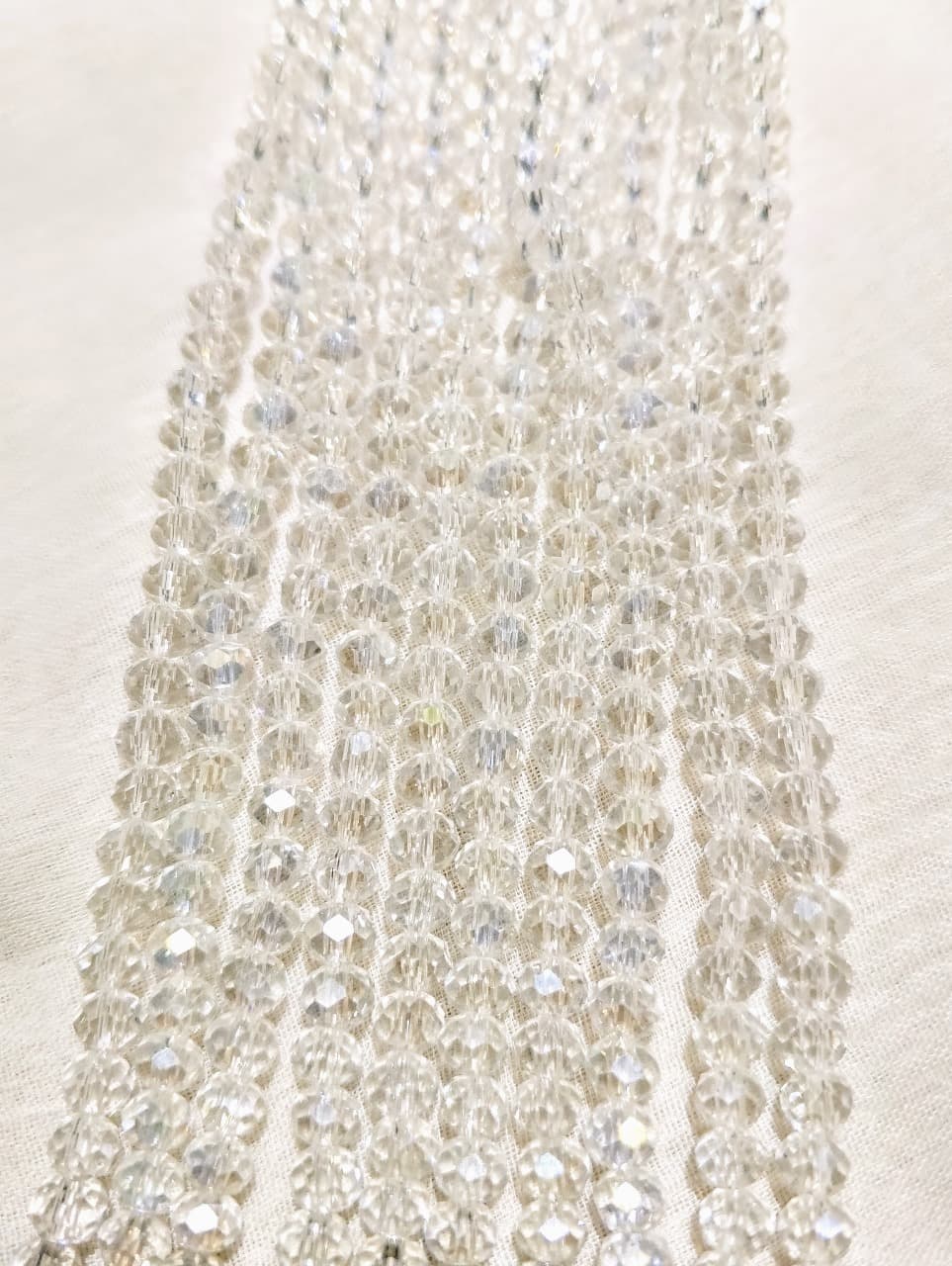 4mm Round Faceted Beads for DIY Crafts. Multicolor Acrylic Crystal Beads. 4 Strings | DIY Jewelry Making, Jewelry, Dress Accessories, Crafts, and Home Décor.