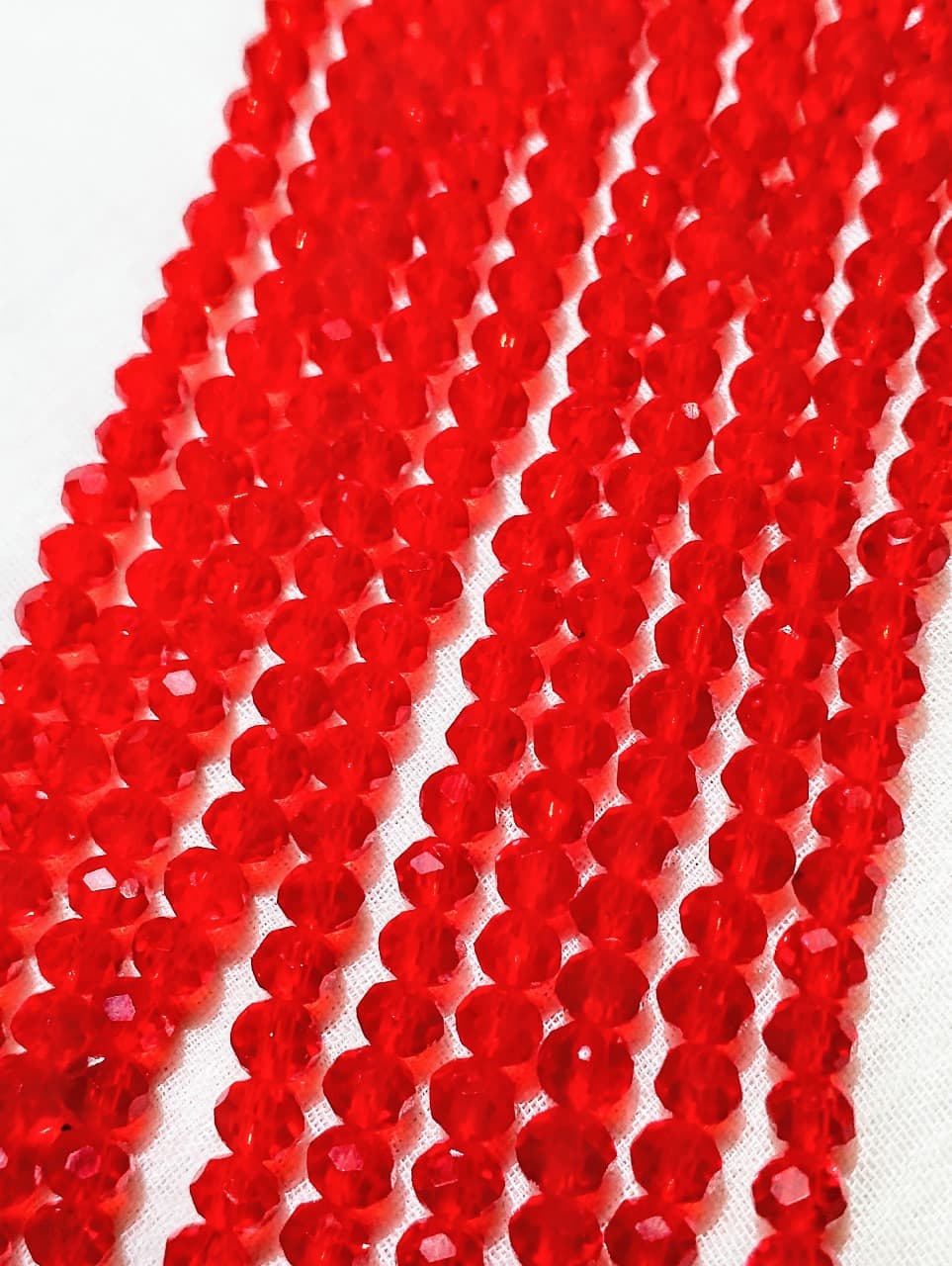 4mm Round Faceted Beads for DIY Crafts. Multicolor Acrylic Crystal Beads. 4 Strings | DIY Jewelry Making, Jewelry, Dress Accessories, Crafts, and Home Décor.