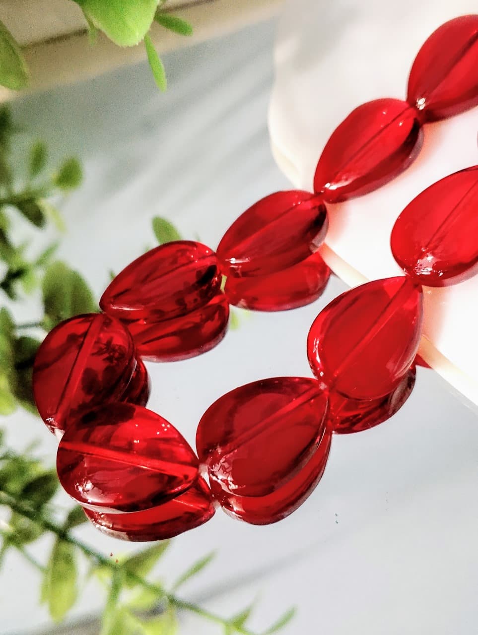 15 Glass Crystal Transparent Multicolor 18mm Droplet Beads for DIY, Jewelry Making, Crafting – 18mm Drop Shape Beads | 26 pcs Mix Set