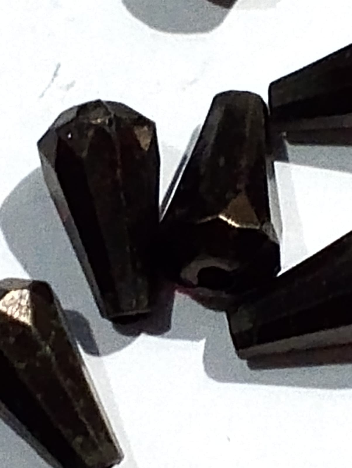 Black Drop Faceted Acrylic Beads - Pack of 40gms - Ideal for DIY Jewelry Making, Jewelry, and Dress Accessories.