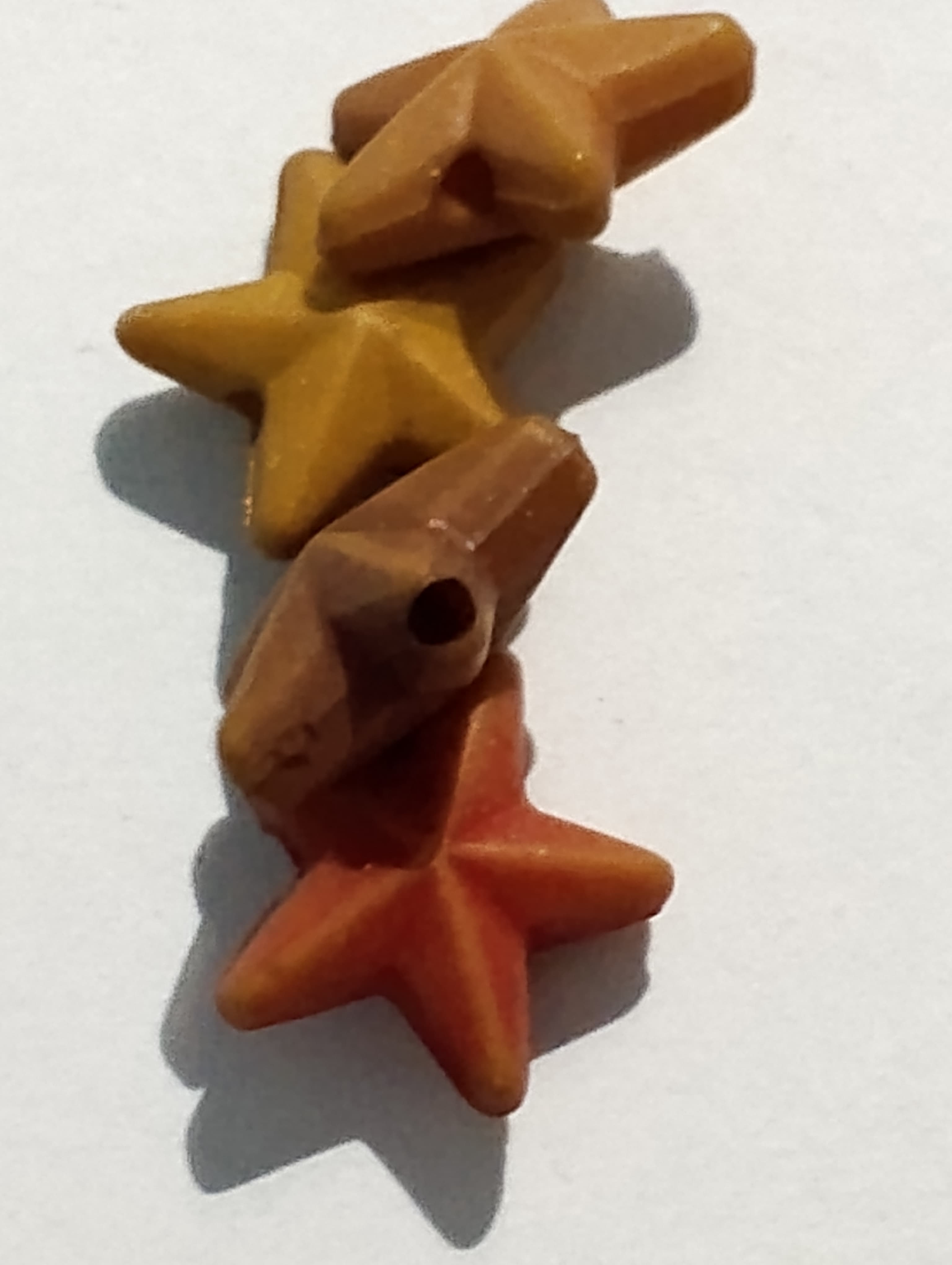Beads for DIY Crafts. Cute Brown Tiny Star Plastic Beads. Pack of 40gms Beads, For DIY Jewelry Making, Jewelry, And Dress Accessories.
