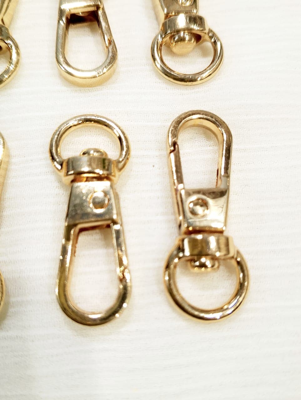10 High Quality 32mm Metal Swivel Lobster Clasp Hooks Snap Buckles for Bag Strap Keychain DIY Leather Craft Handbag Purse Belt Dog Collar Pet Leash Accessories Rotating Carabiner Clip Hook