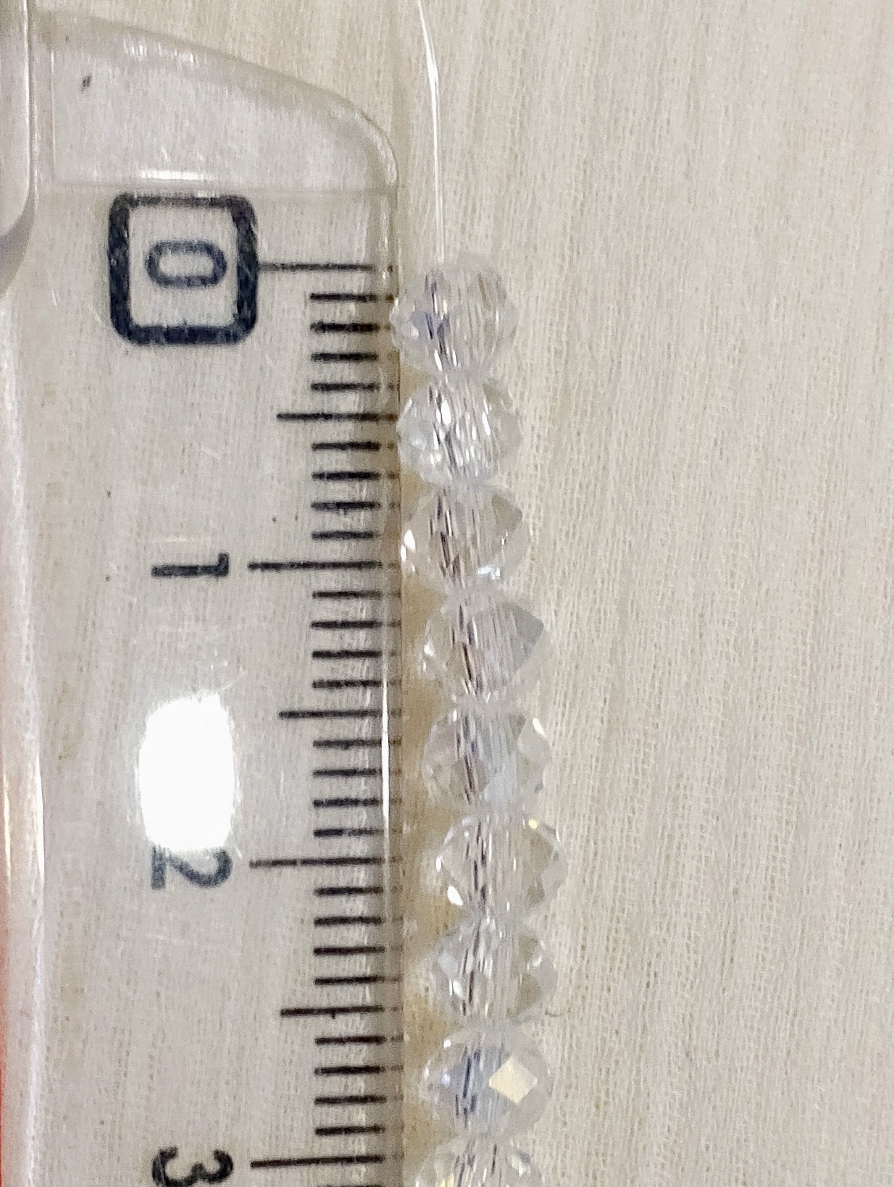 4mm Round Faceted Beads for DIY Crafts. Multicolor Acrylic Crystal Beads. 4 Strings | DIY Jewelry Making, Jewelry, Dress Accessories, Crafts, and Home Décor.