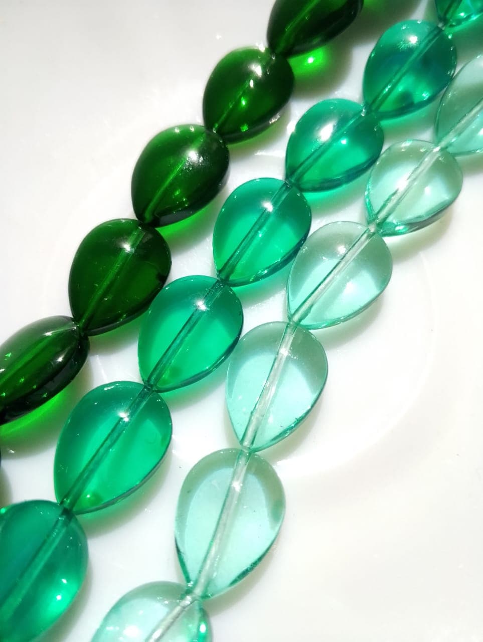 15 Glass Crystal Transparent Multicolor 18mm Droplet Beads for DIY, Jewelry Making, Crafting – 18mm Drop Shape Beads | 26 pcs Mix Set