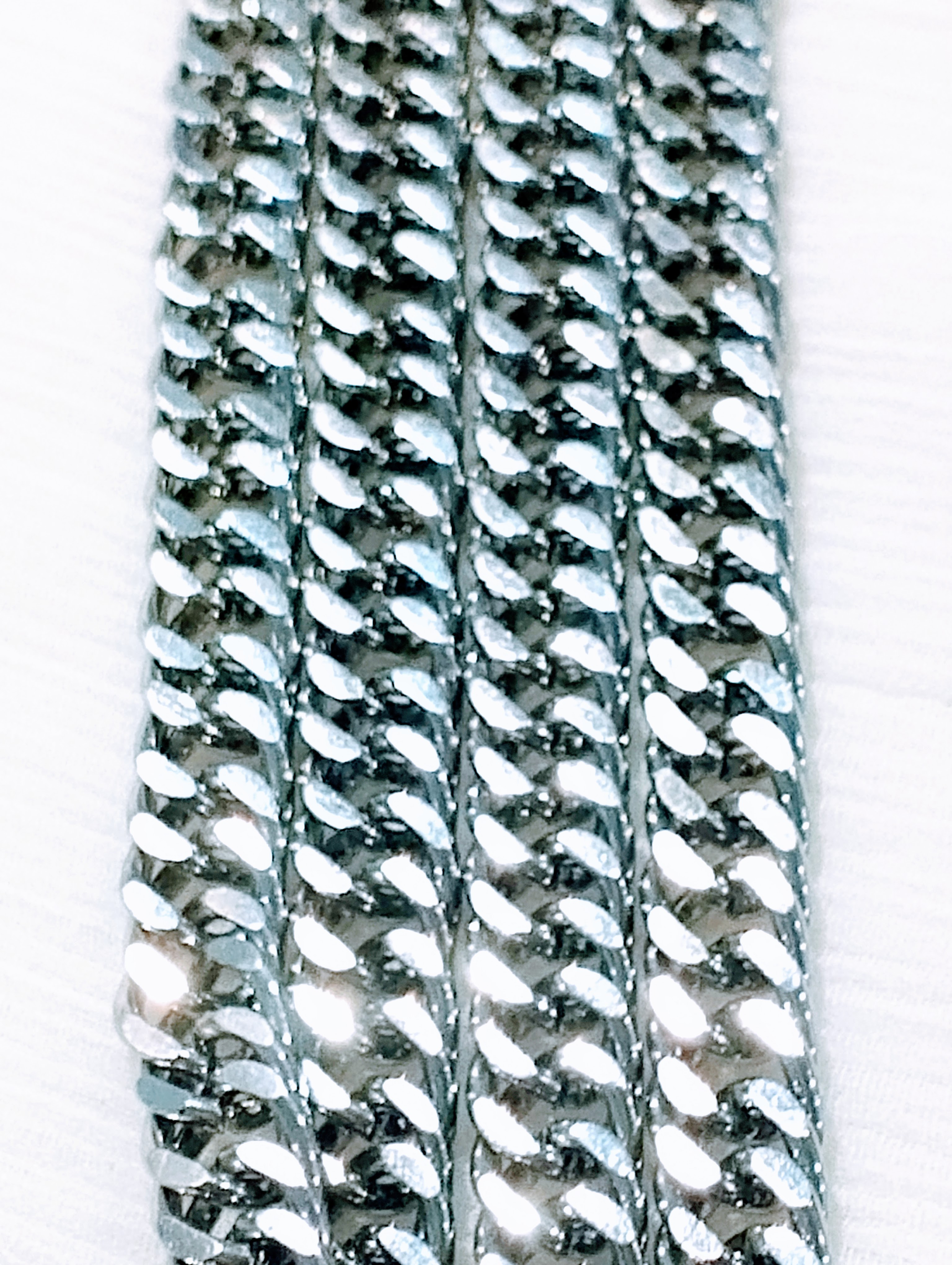 30 cm Chain for Keychain Heavy Duty Automobile Lock Accessories | Nickel Curb Heavy Chain for DIY Crafting