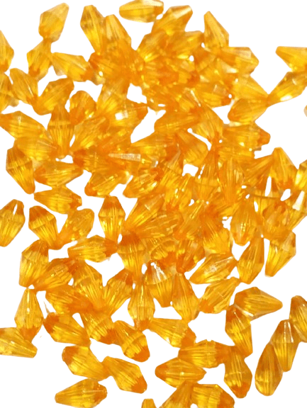 40g Green/Dark Yellow/Shocking Pink Acrylic Crystal Beads for DIY Jewelry Making, Elegant Fashion Accessories