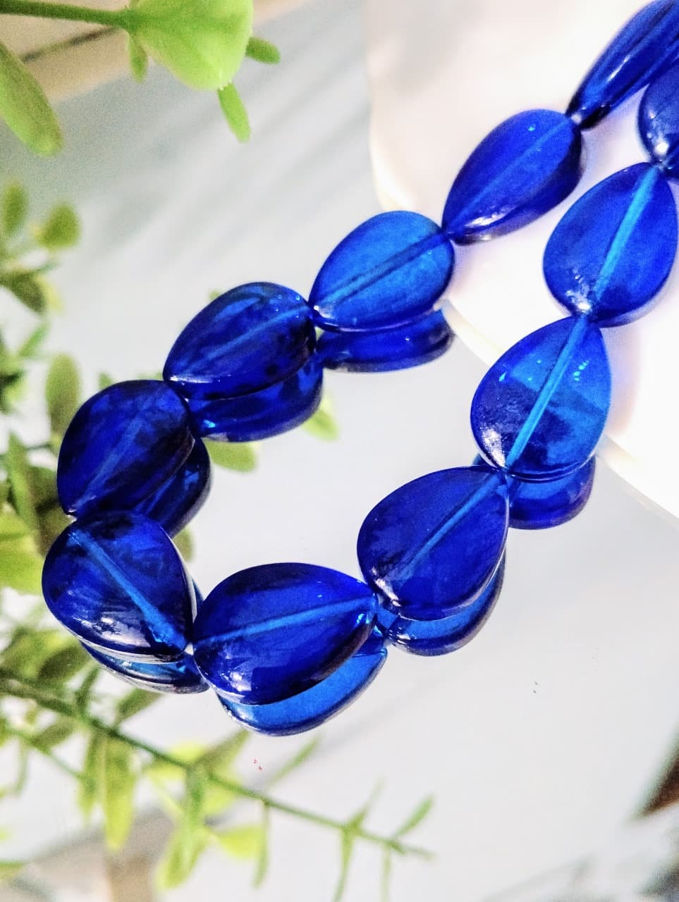 15 Glass Crystal Transparent Multicolor 18mm Droplet Beads for DIY, Jewelry Making, Crafting – 18mm Drop Shape Beads | 26 pcs Mix Set