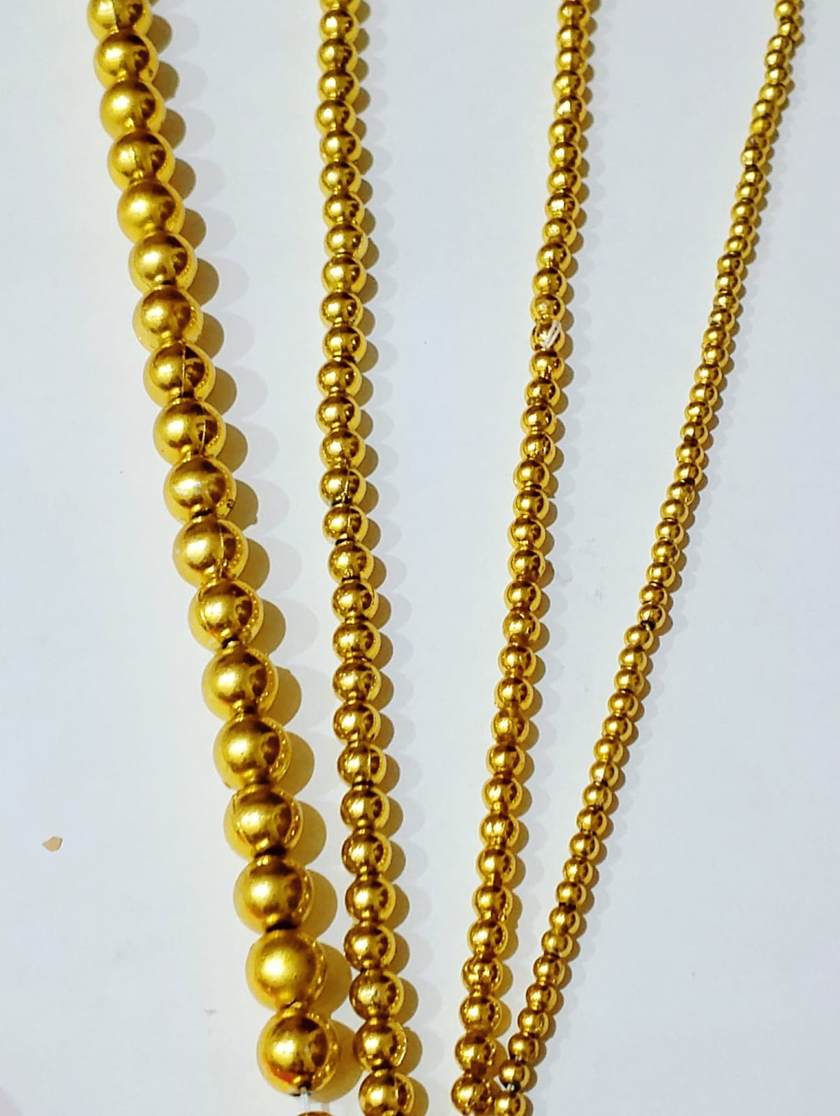 40grams of Premium Gold and Silver Spacer Beads for DIY Jewelry & Crafting, 8mm/5mm/3mm Sizes