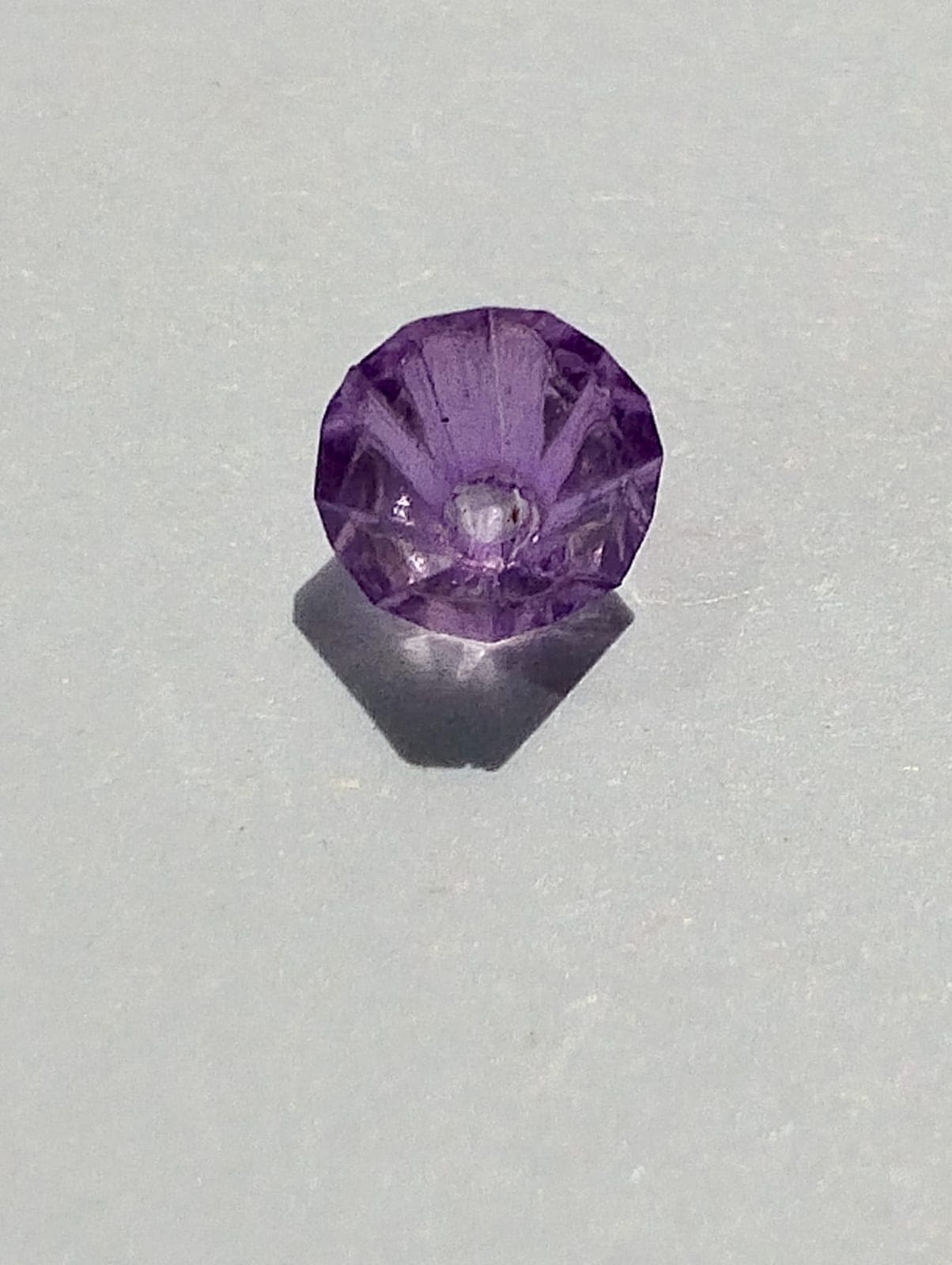 Pack of 40gms Beads of 6mm. Purple Cut Dana Acrylic Beads For DIY Jewelry Making, Jewelry, DIY, Dresses And Crafting Accessories.