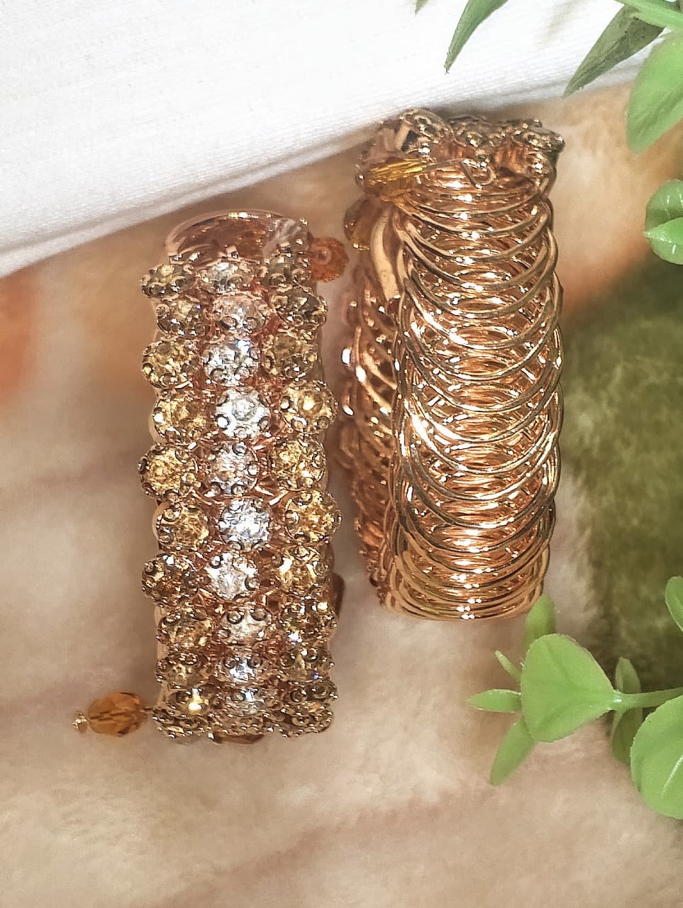 Gold-Plated Zircon Kundan Bracelet – Traditional Bridal & Festive Jewelry for Girls | Fashion Gift