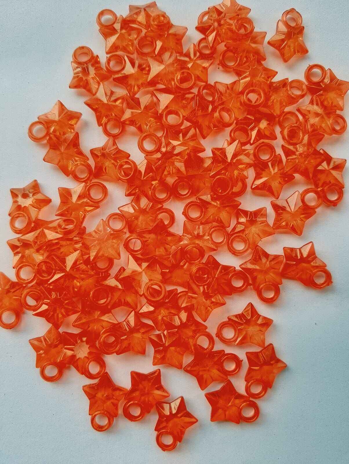Beads for DIY Crafts. Red Flower Tussle (Latkan) Acrylic Beads. Pack of 40gms Beads, For DIY Jewelry Making, Jewelry, And Dress Accessories.