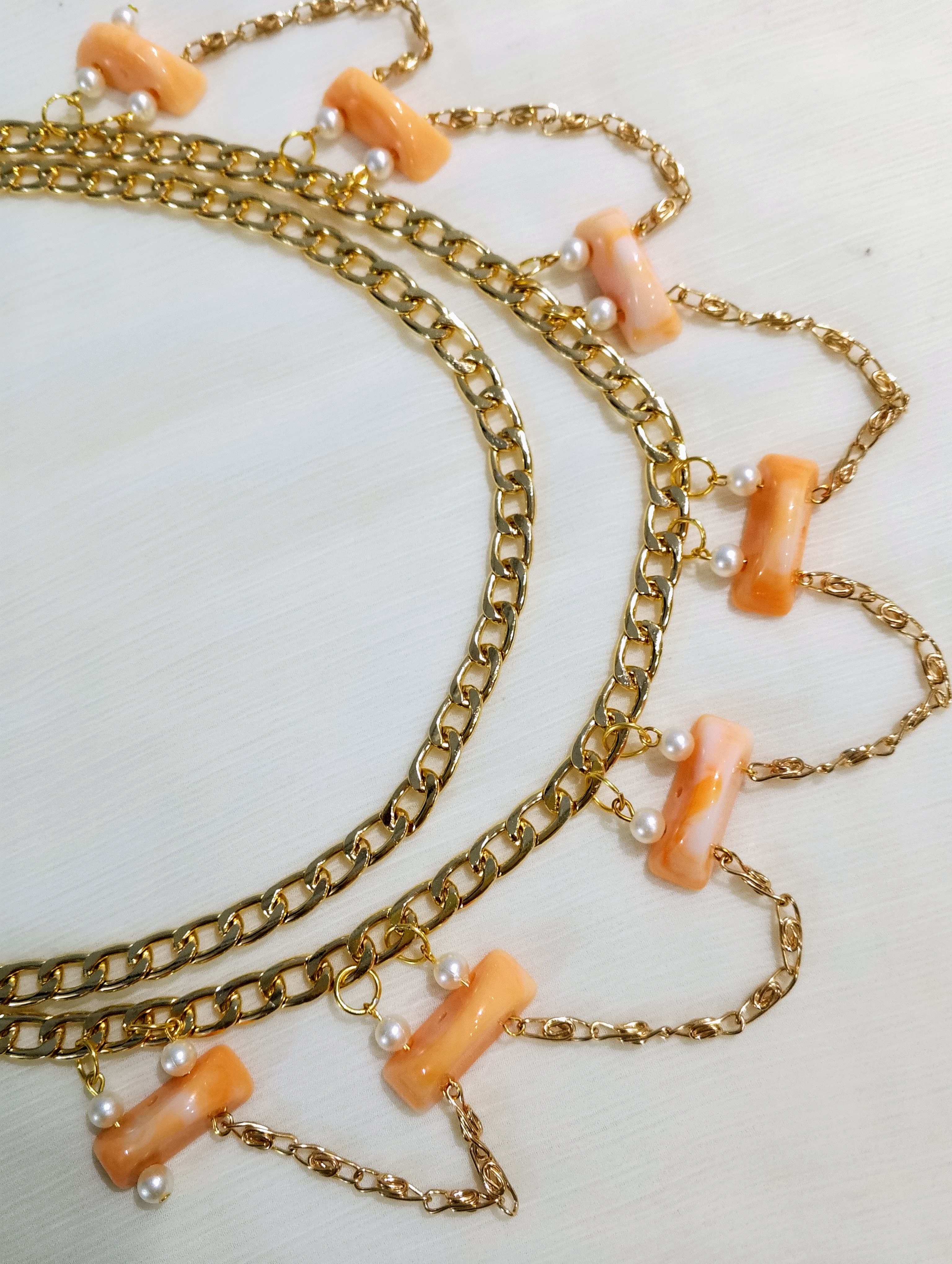Pant Side, Skirt Chain, Punk Style | Cute, Unique, Elegant Hanging Jewelry of Chains, Charms, Beads With Lock On Both Ends | Fashion Purse Accessories | Beautiful and Lightweight Jewelry | Trendy Looks