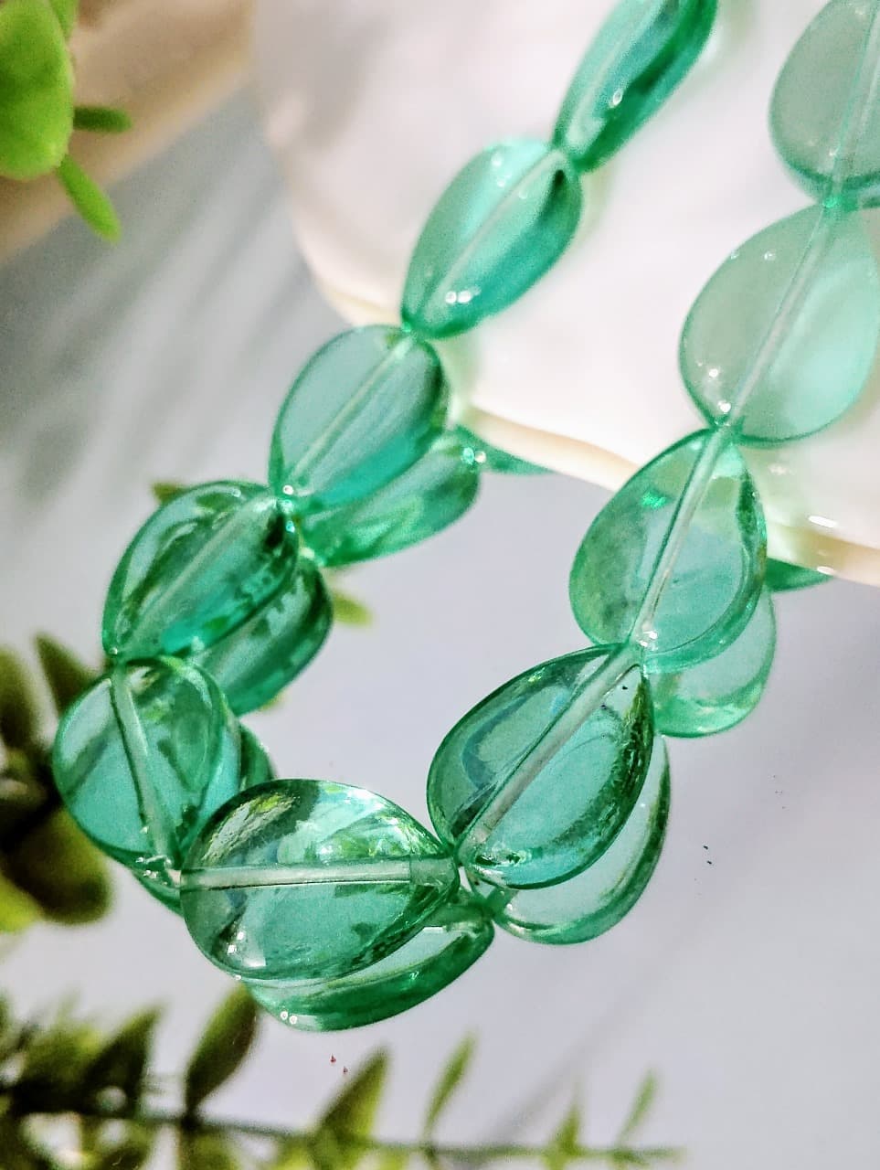 15 Glass Crystal Transparent Multicolor 18mm Droplet Beads for DIY, Jewelry Making, Crafting – 18mm Drop Shape Beads | 26 pcs Mix Set