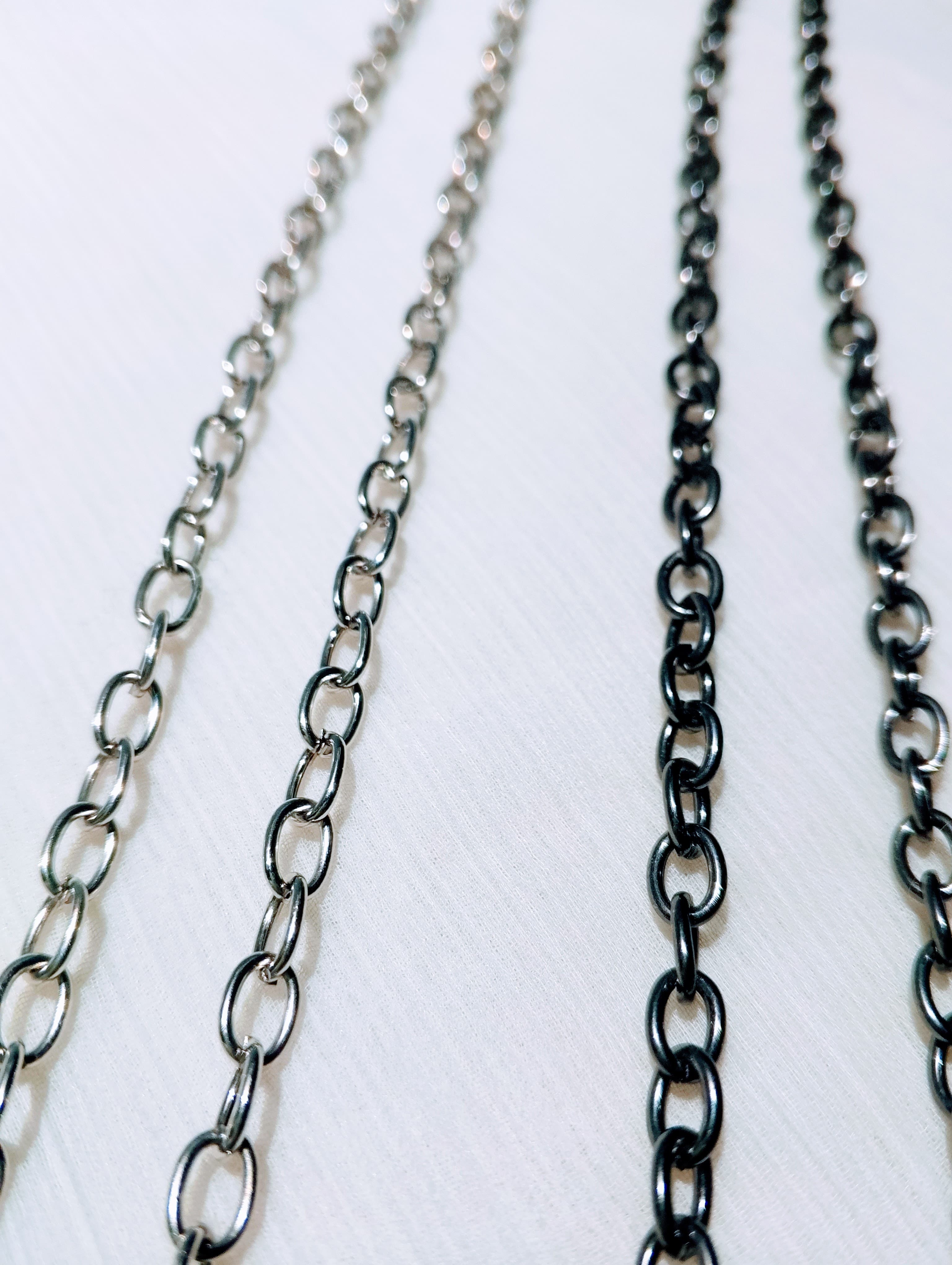 115 cm / 45 Inches 6mm O Shape Durable Metal Chain Links for Crafting and Jewelry | Purse Clutches Cross Body Bags Chain | Perfect for Crafting, Jewelry Making, and Various DIY Projects