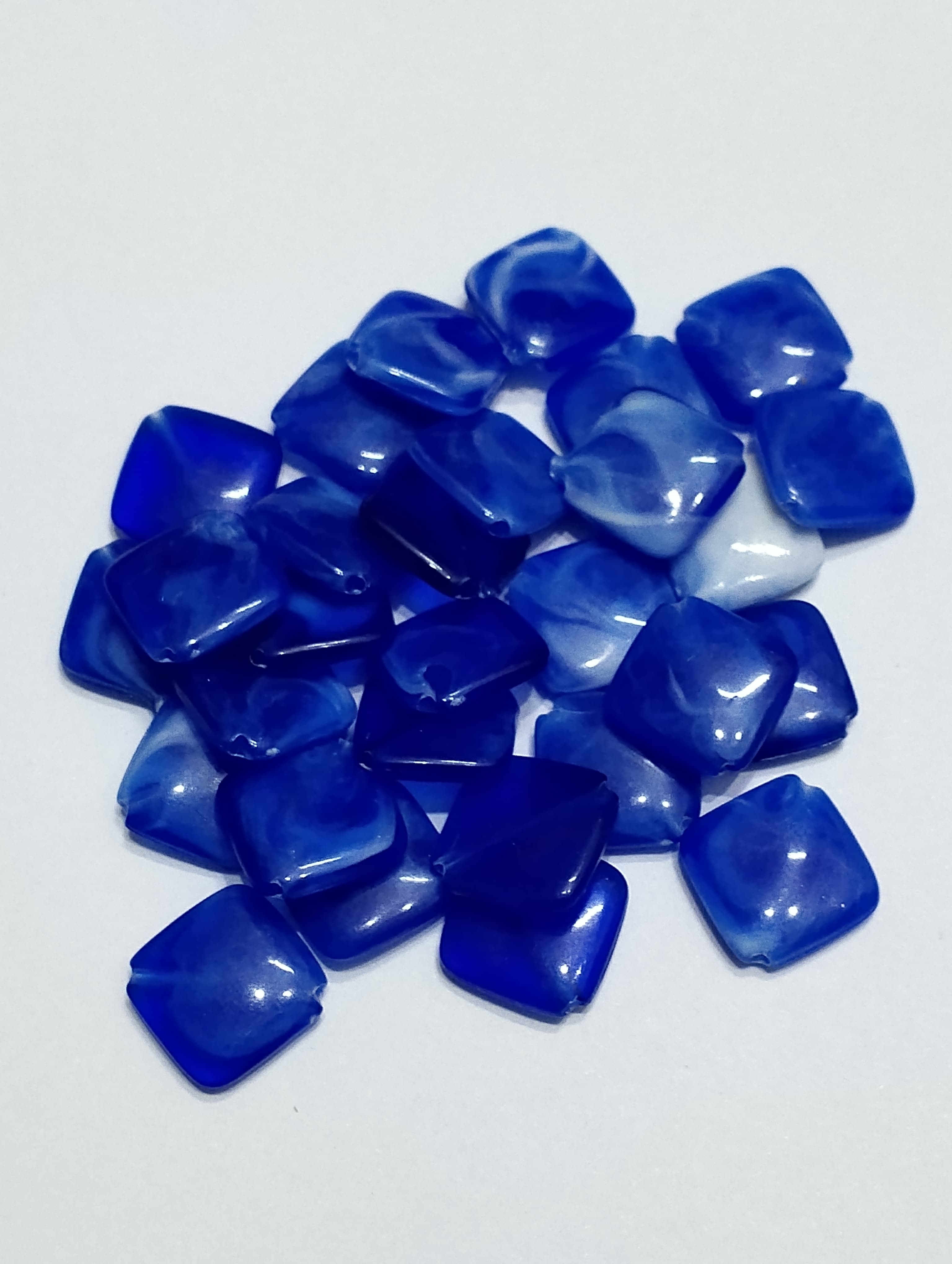 Pack of 40gms Beads, Square Chips Plastic Beads For DIY Jewelry Making, Jewelry, DIY, Dresses And Crafting Accessories.