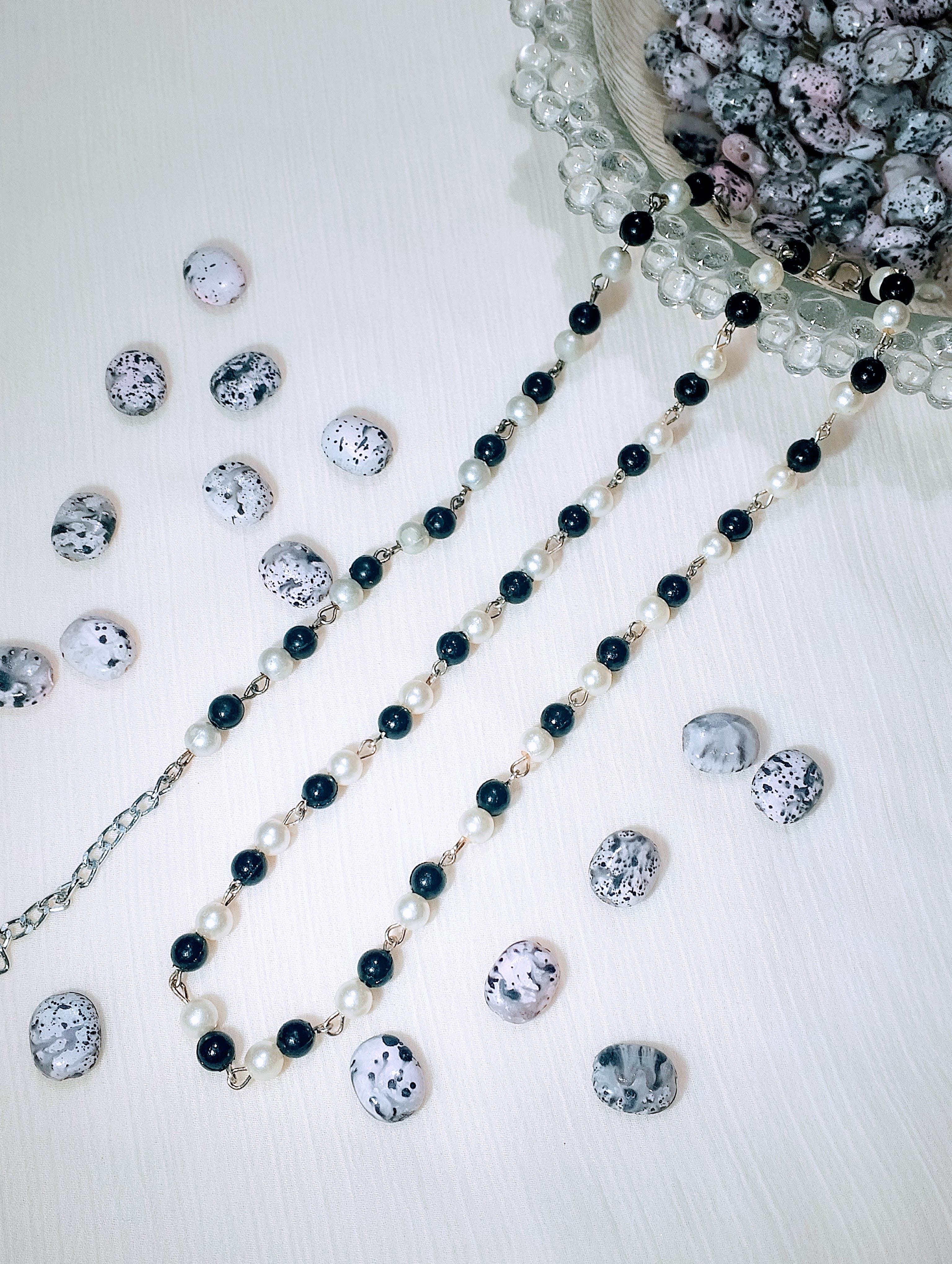 Bracelet and Necklace Combo of Chain, Beads | Elegant Bracelet And Necklace Combo With Extension | Unique Fashion Accessories For Women | Beautiful and Lightweight Jewelry