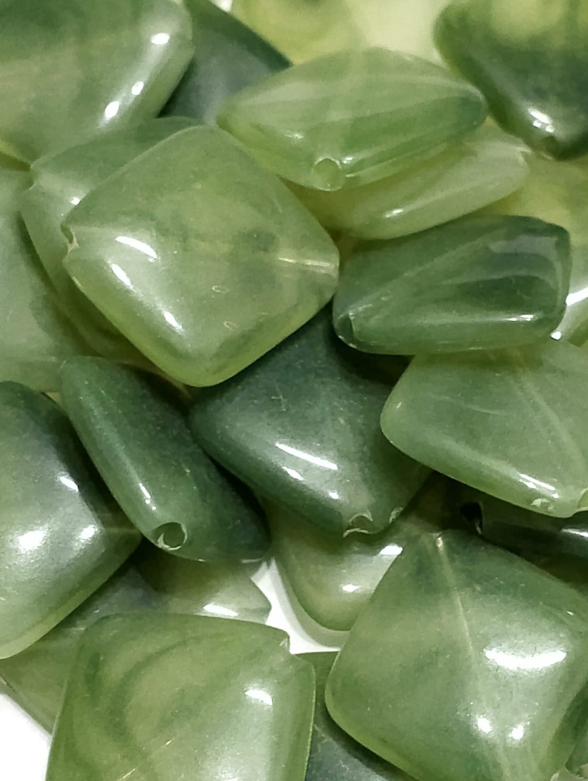 Pack of 40gms Beads, Square Chips Plastic Beads For DIY Jewelry Making, Jewelry, DIY, Dresses And Crafting Accessories.