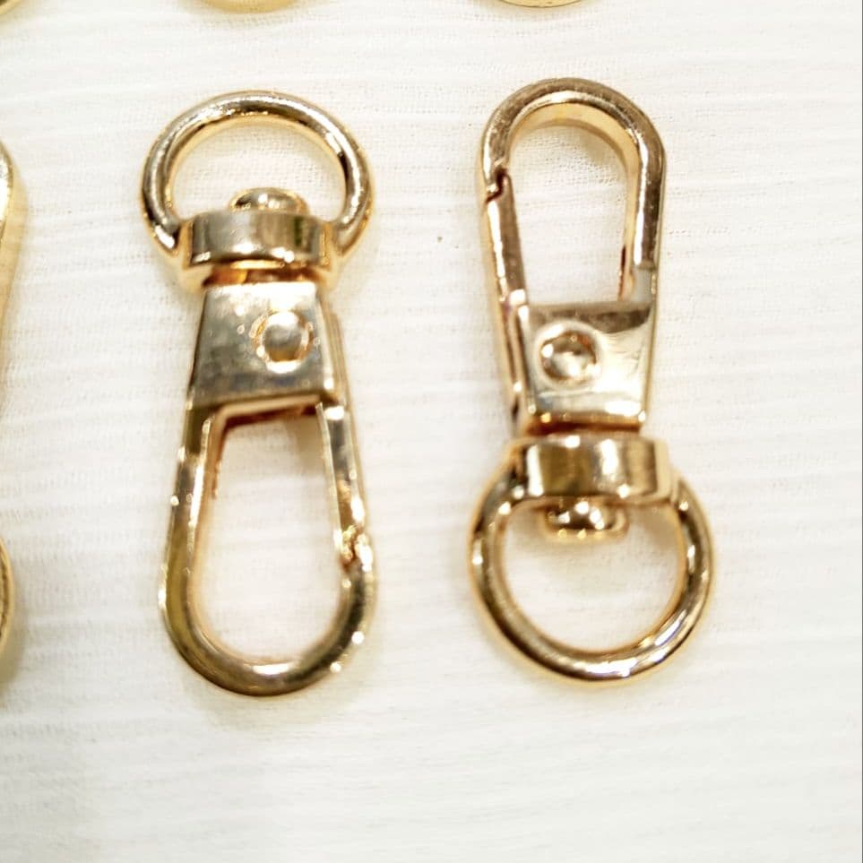 10 High Quality 32mm Metal Swivel Lobster Clasp Hooks Snap Buckles for Bag Strap Keychain DIY Leather Craft Handbag Purse Belt Dog Collar Pet Leash Accessories Rotating Carabiner Clip Hook