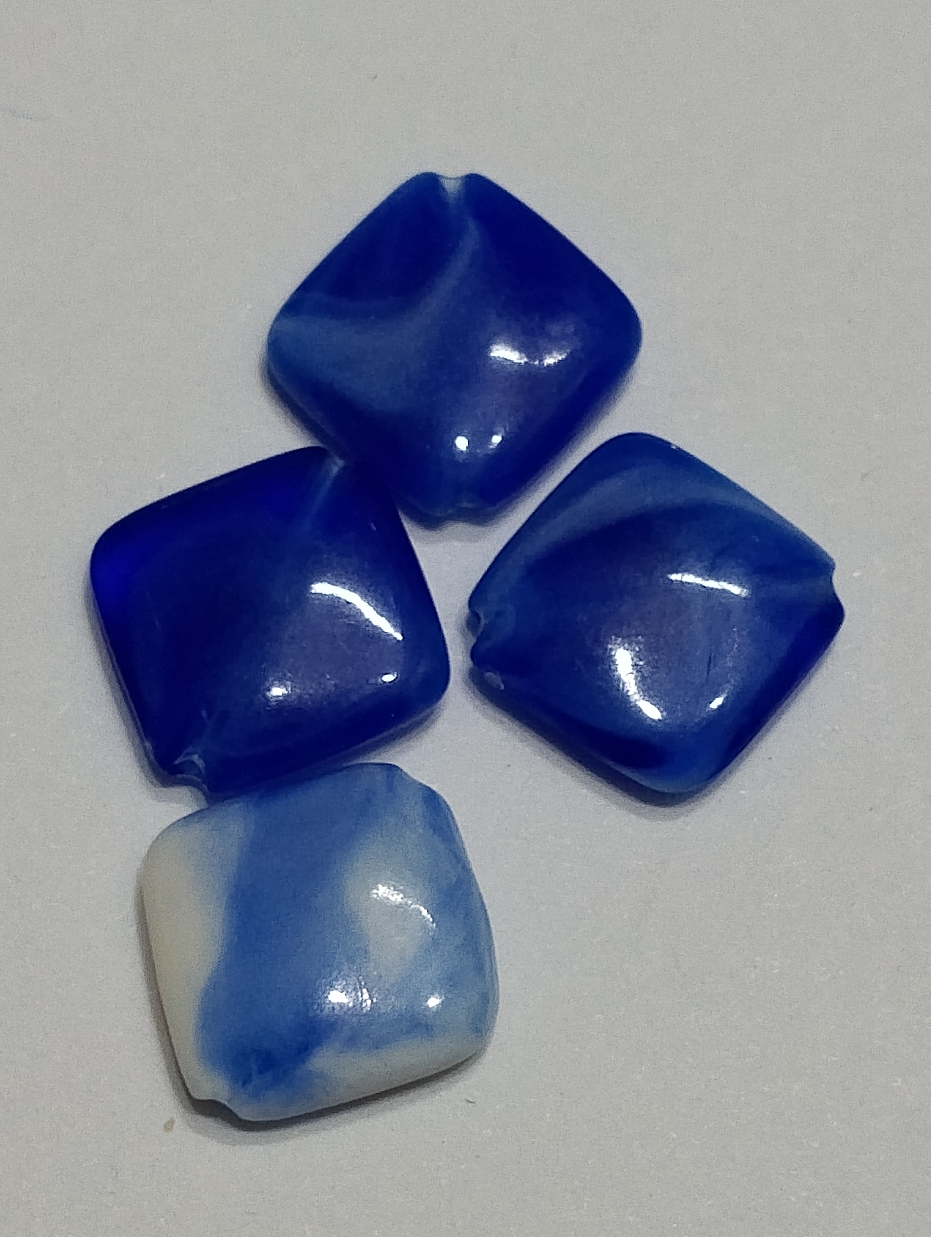 Pack of 40gms Beads, Square Chips Plastic Beads For DIY Jewelry Making, Jewelry, DIY, Dresses And Crafting Accessories.