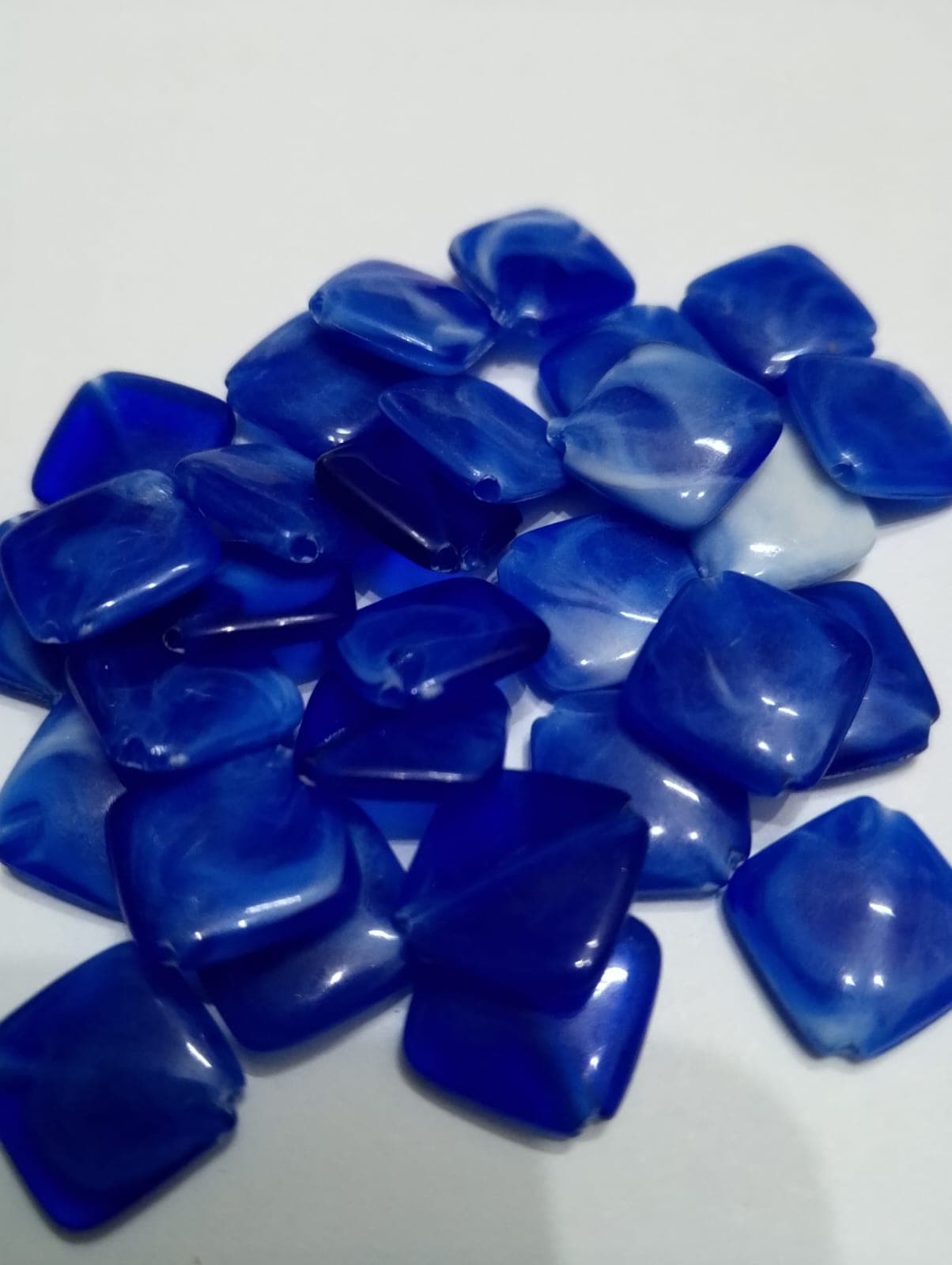 Pack of 40gms Beads, Square Chips Plastic Beads For DIY Jewelry Making, Jewelry, DIY, Dresses And Crafting Accessories.