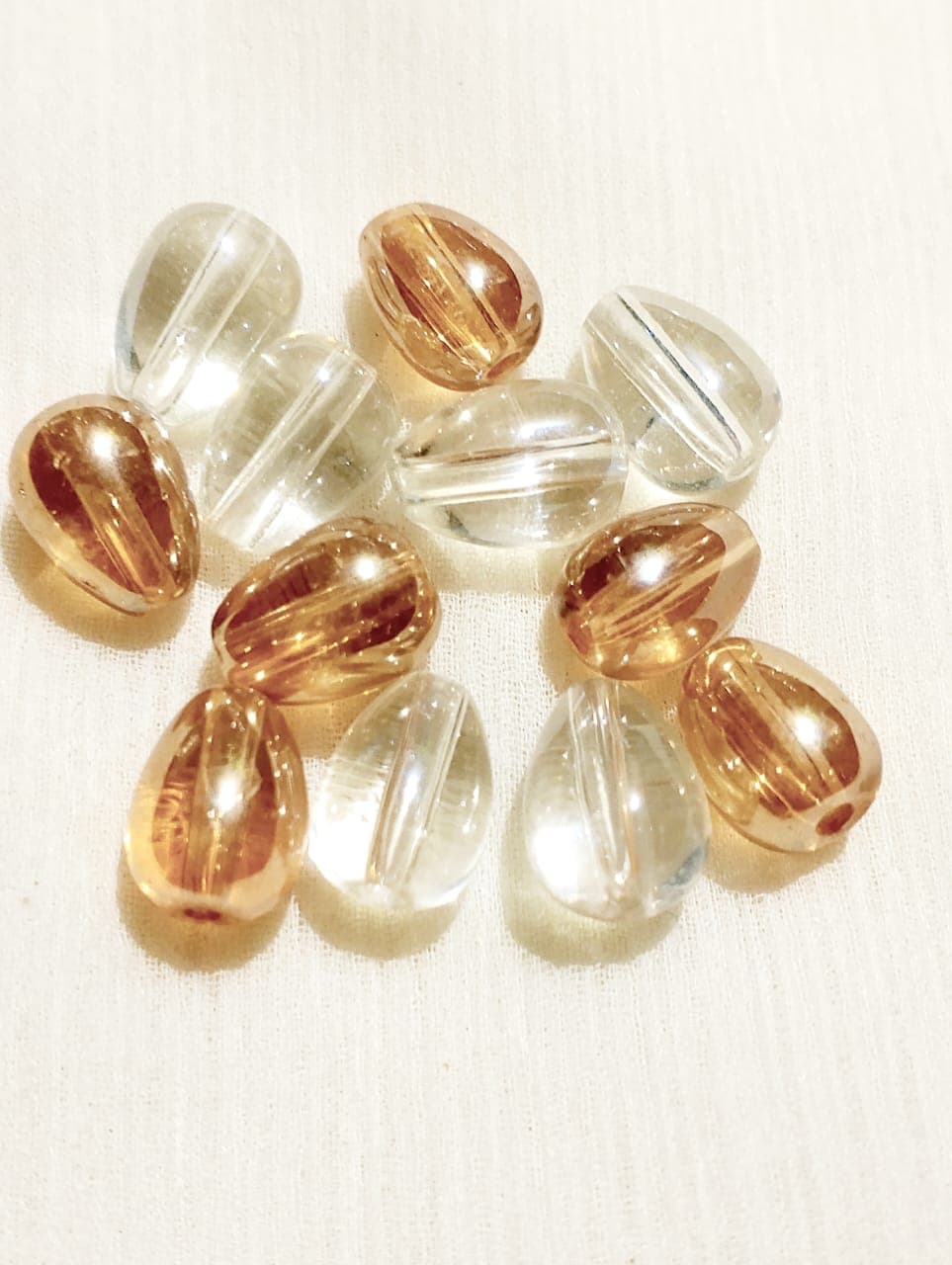 30/100/180pcs Glass Crystal Beads – Transparent Crackle Beads for Jewelry Making & DIY Crafts | 100pcs, 30pcs, 180pcs/lot of Beads