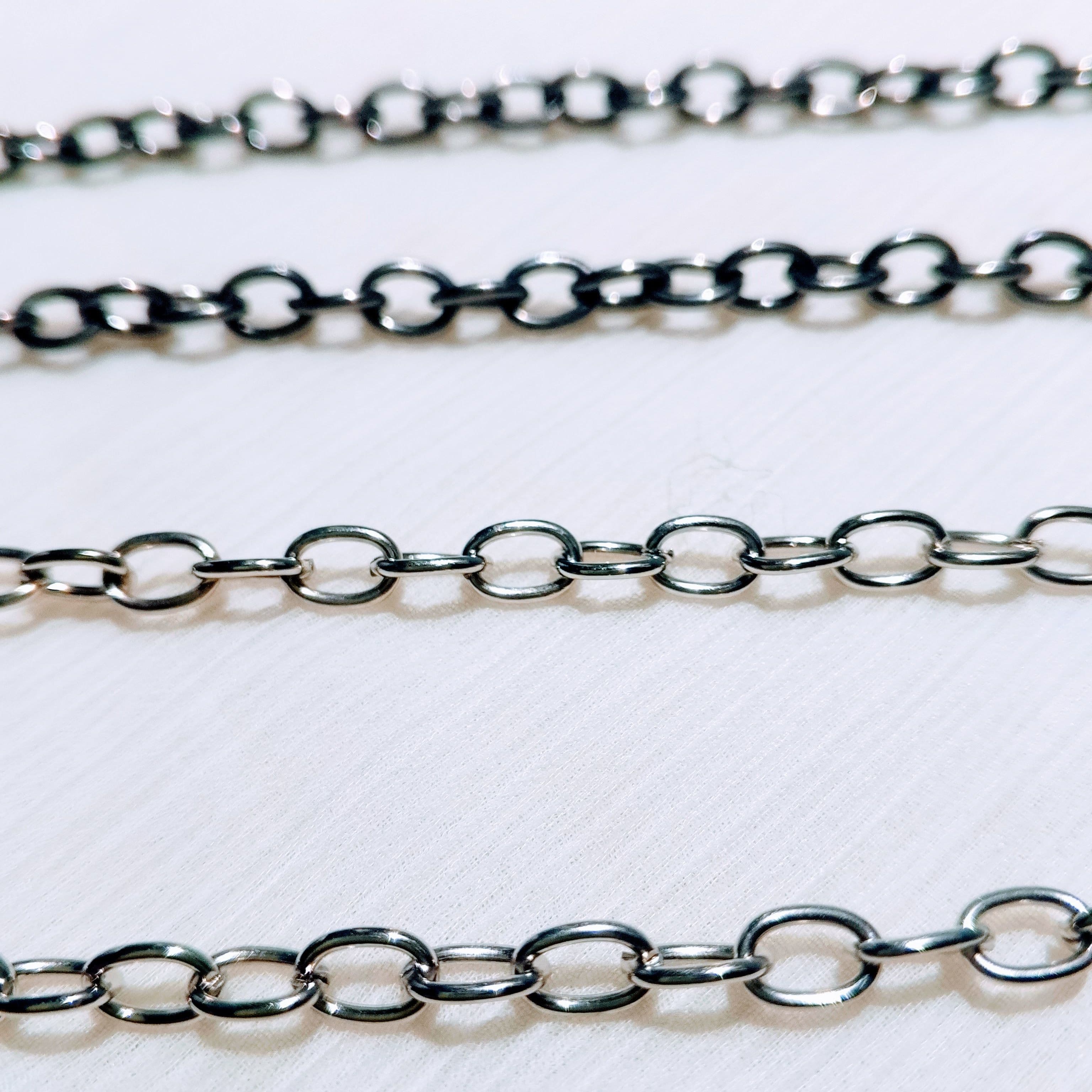 115 cm / 45 Inches 6mm O Shape Durable Metal Chain Links for Crafting and Jewelry | Purse Clutches Cross Body Bags Chain | Perfect for Crafting, Jewelry Making, and Various DIY Projects