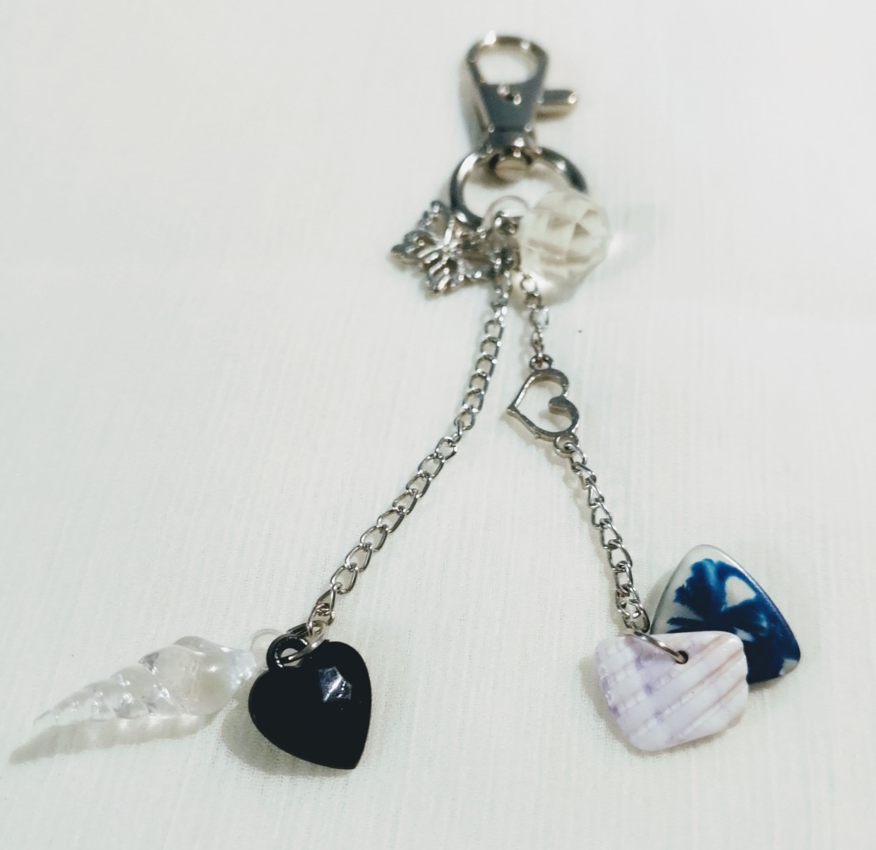 Cute, Unique, White Theme Elegant Keychains, Phone Charms, Bag Tussles | Fashion Hanging Jewelry of Chains, Charms, Beads | Random Style Jewelry | Fashion Accessories | Bag Tussles | Beautiful and Lightweight Jewelry | Trendy Looks