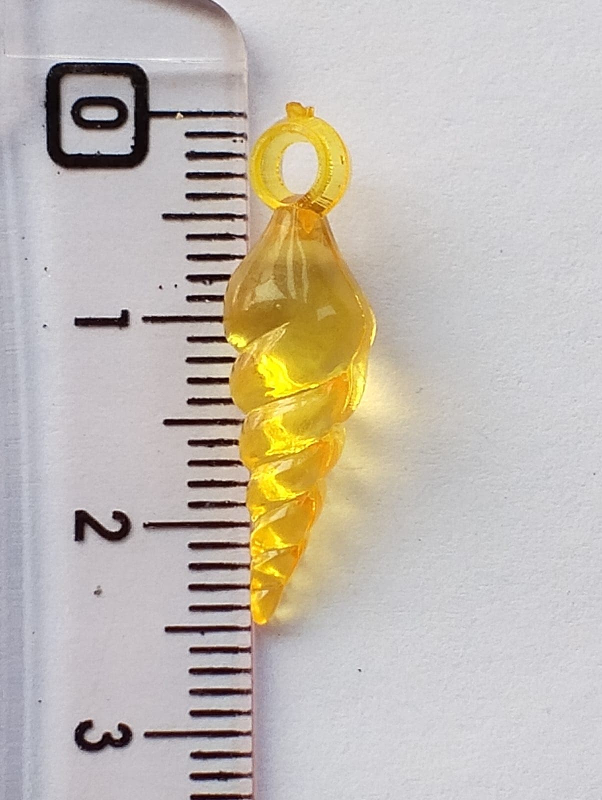 Beads for DIY Crafts. White, Yellow Spiral Tussle (Latkan) Acrylic Beads. Pack of 40gms Beads, For DIY Jewelry Making, Jewelry, And Dress Accessories.