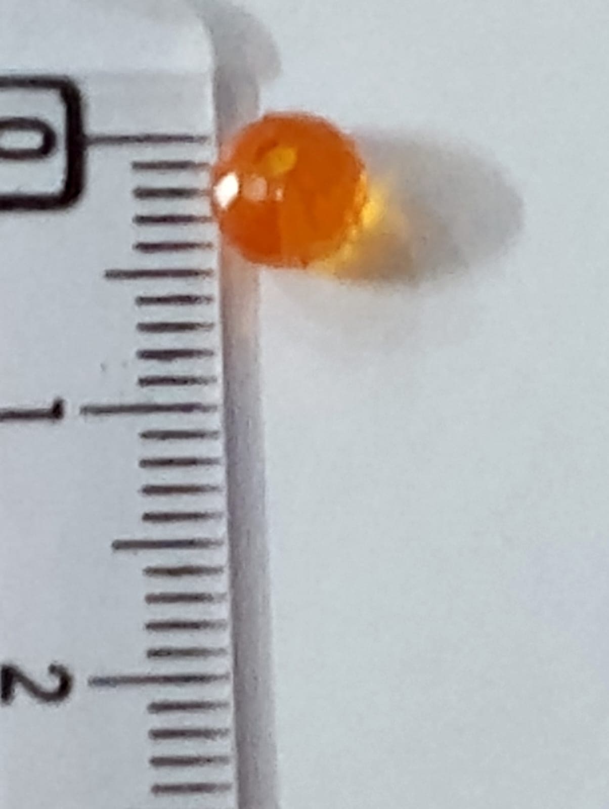 Orange 5mm Round Faceted Acrylic Beads for DIY Crafts - Pack of 30gms - Ideal for DIY Jewelry Making, Jewelry, and Dress Accessories.