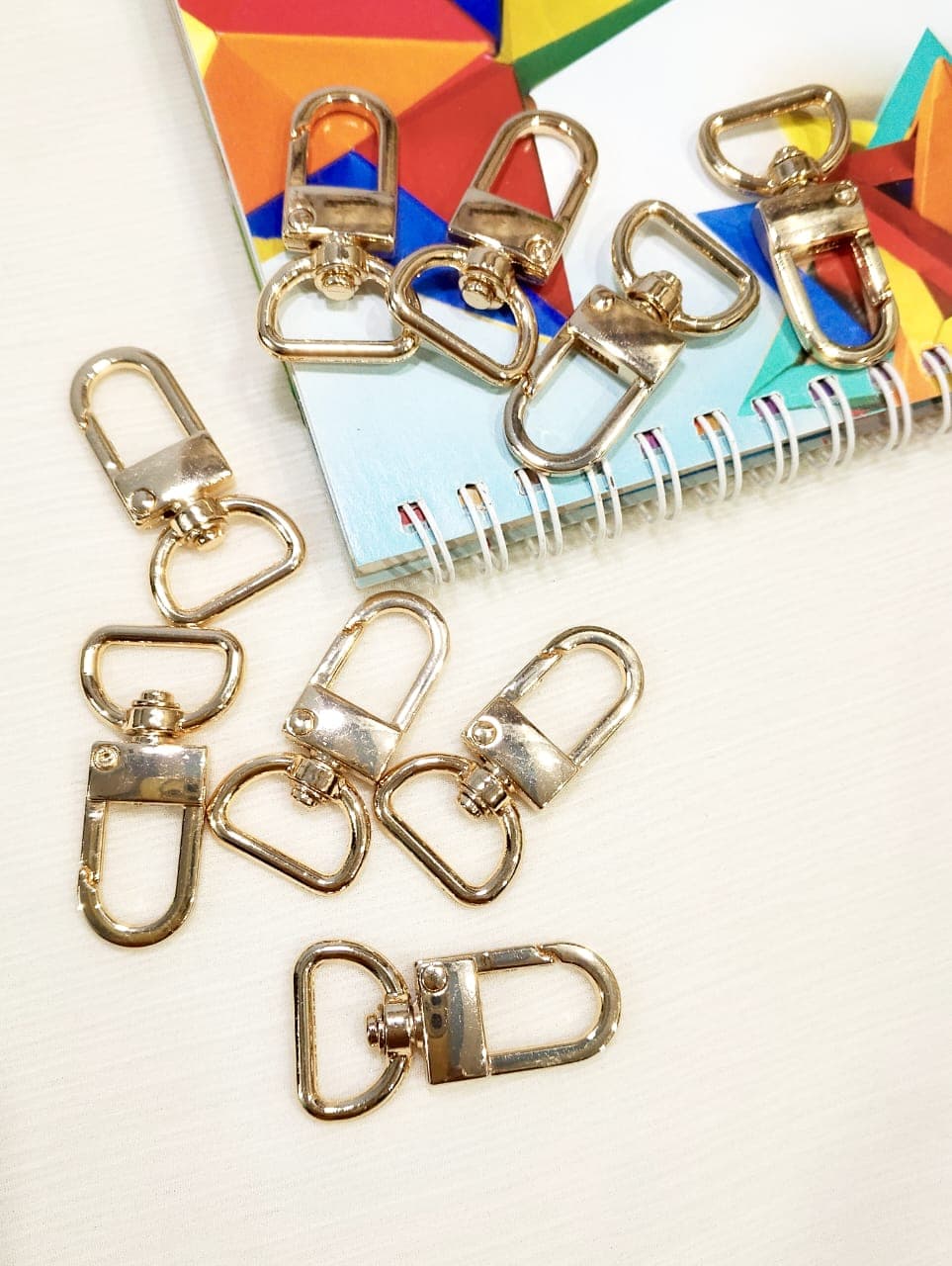 10 High Quality 41mm, 32mm Lock | Metal Swivel Lobster Clasp Hooks Snap Buckles for Bag Strap Keychain DIY Leather Craft Handbag Purse Belt Dog Collar Pet Leash Accessories Rotating Carabiner Clip Hook