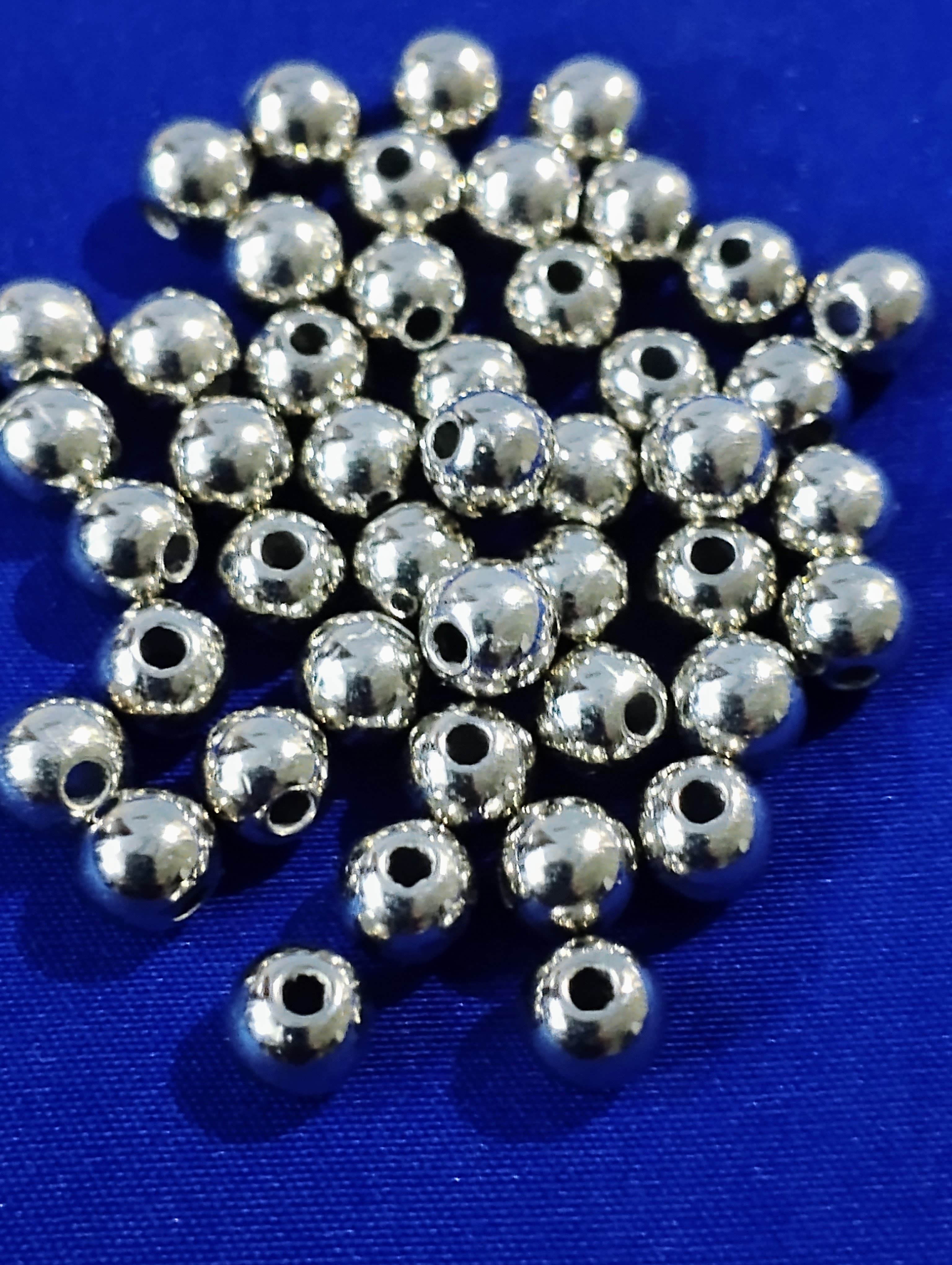40grams of Premium Gold and Silver Spacer Beads for DIY Jewelry & Crafting, 8mm/5mm/3mm Sizes For DIY Jewelry Making, Dress Accessories, Crafts, and Home Décor