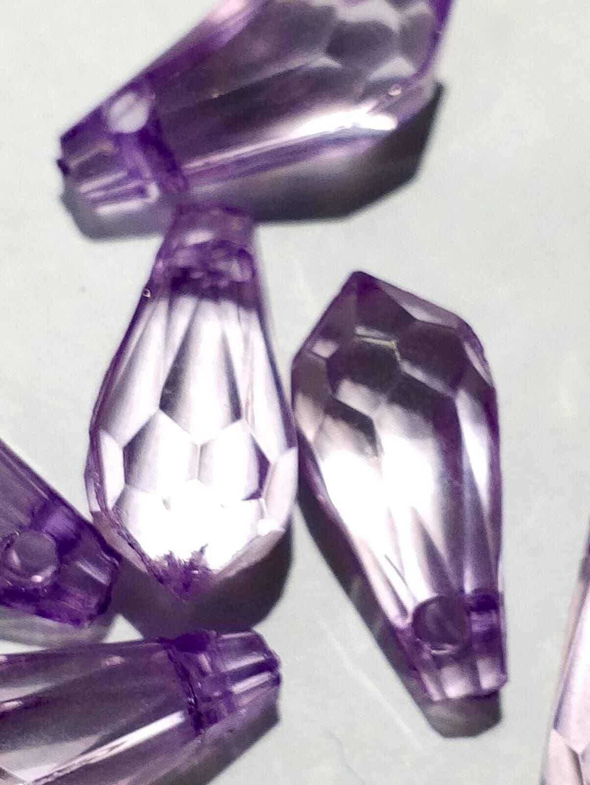 Pack of 40gms Beads, Purple Drop Tussle (Latkan) Acrylic Beads For DIY Jewelry Making, Jewelry, DIY, Dresses And Crafting Accessories.