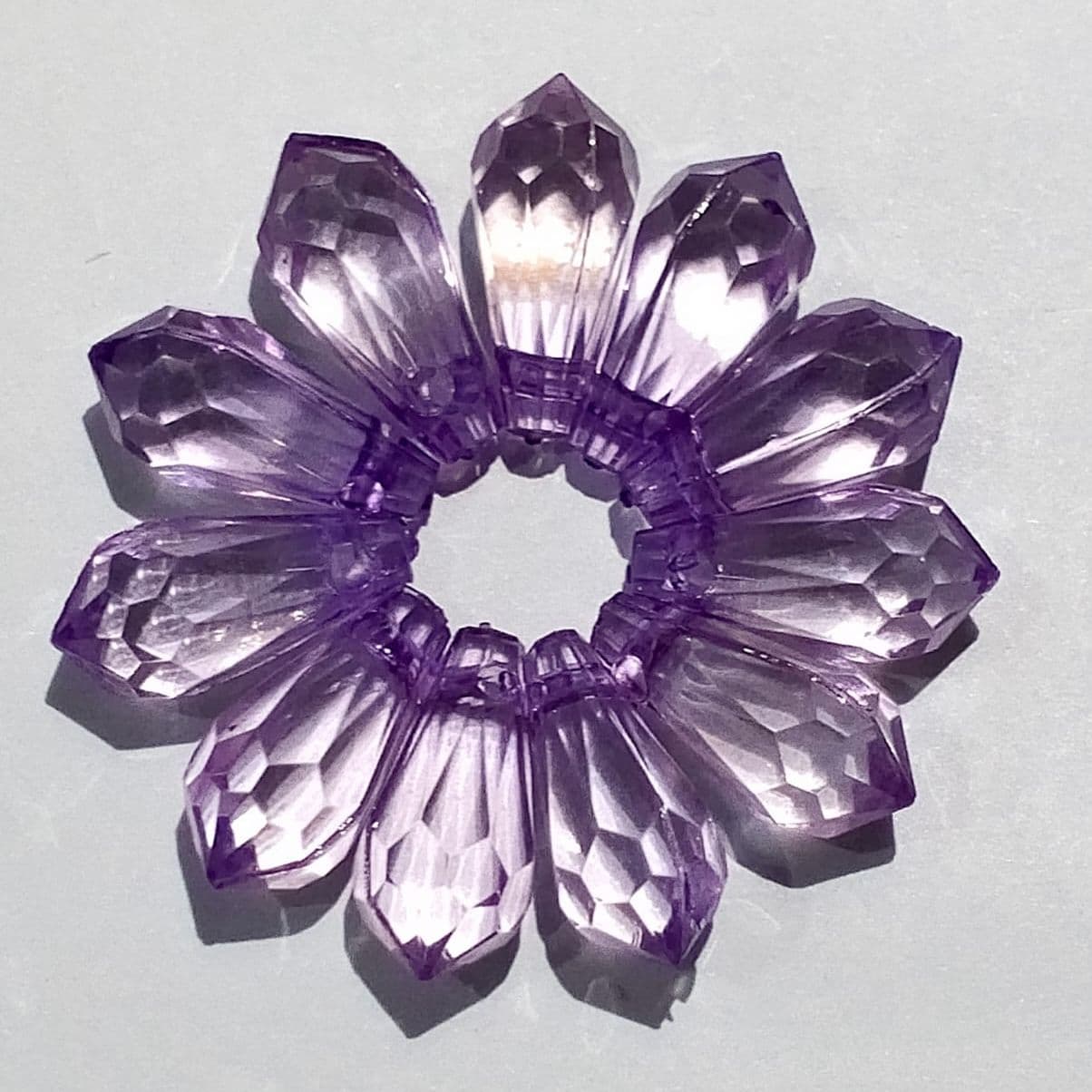 Pack of 40gms Beads, Purple Drop Tussle (Latkan) Acrylic Beads For DIY Jewelry Making, Jewelry, DIY, Dresses And Crafting Accessories.