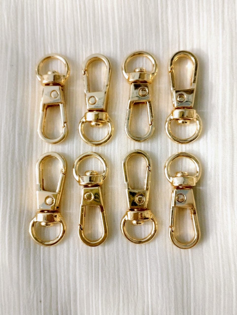 10 High Quality 32mm Metal Swivel Lobster Clasp Hooks Snap Buckles for Bag Strap Keychain DIY Leather Craft Handbag Purse Belt Dog Collar Pet Leash Accessories Rotating Carabiner Clip Hook