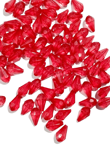 40g Green/Dark Yellow/Shocking Pink Acrylic Crystal Beads for DIY Jewelry Making, Elegant Fashion Accessories