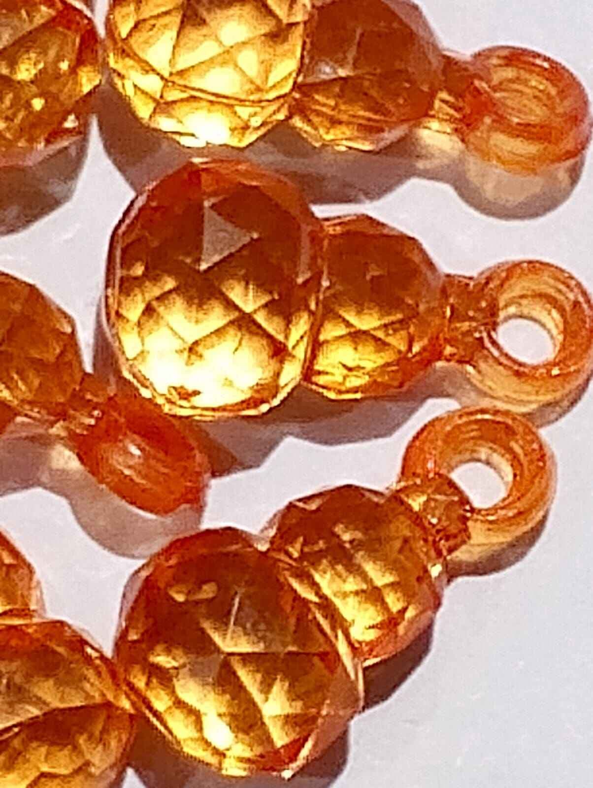 Beads for DIY Crafts. White, Yellow, Pink, and Orange Drop Tussle (Latkan) Acrylic Beads. Pack of 40gms Beads, For DIY Jewelry Making, Jewelry, And Dress Accessories.