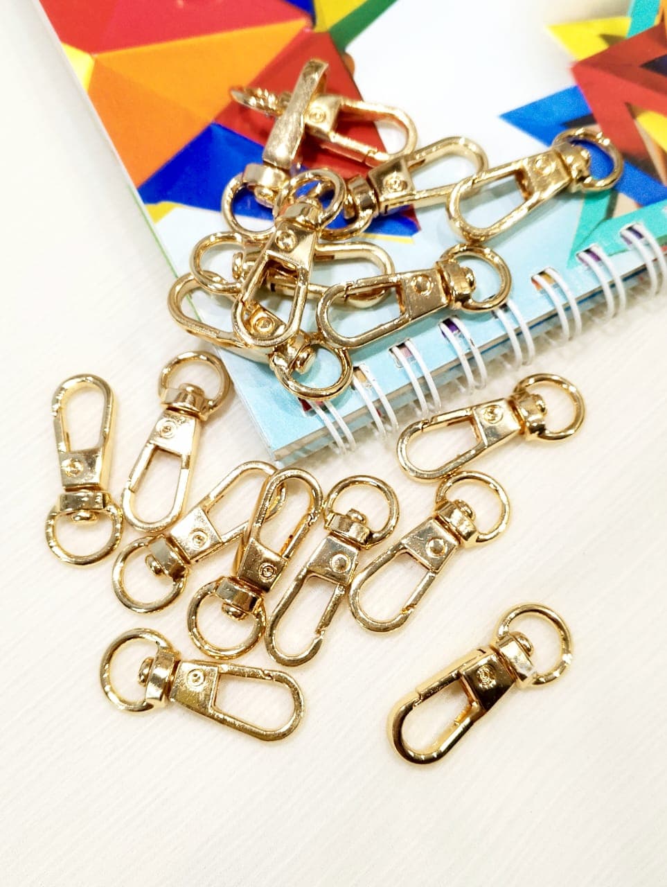 10 High Quality 32mm Metal Swivel Lobster Clasp Hooks Snap Buckles for Bag Strap Keychain DIY Leather Craft Handbag Purse Belt Dog Collar Pet Leash Accessories Rotating Carabiner Clip Hook