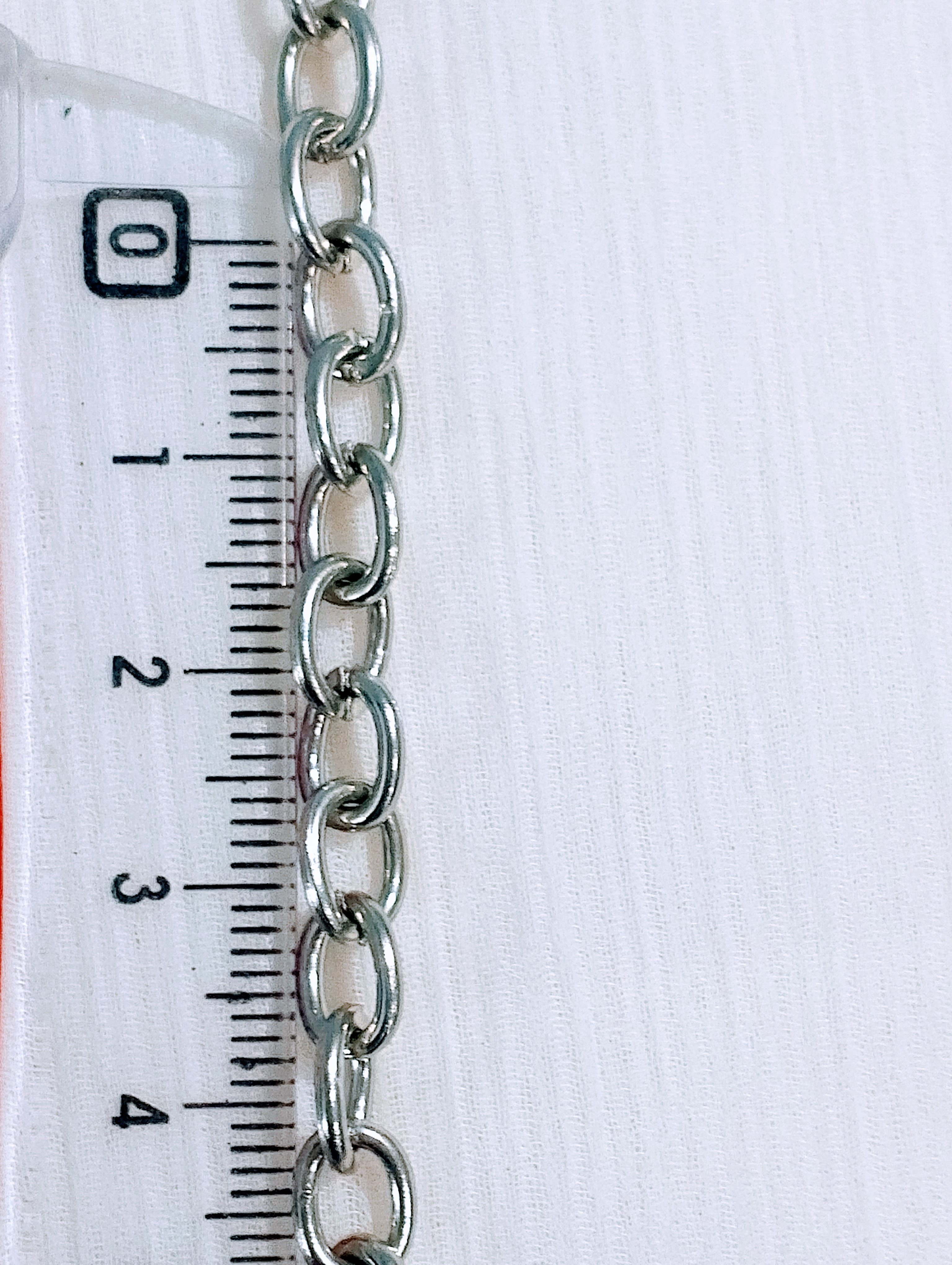 115 cm / 45 Inches 6mm O Shape Durable Metal Chain Links for Crafting and Jewelry | Purse Clutches Cross Body Bags Chain | Perfect for Crafting, Jewelry Making, and Various DIY Projects