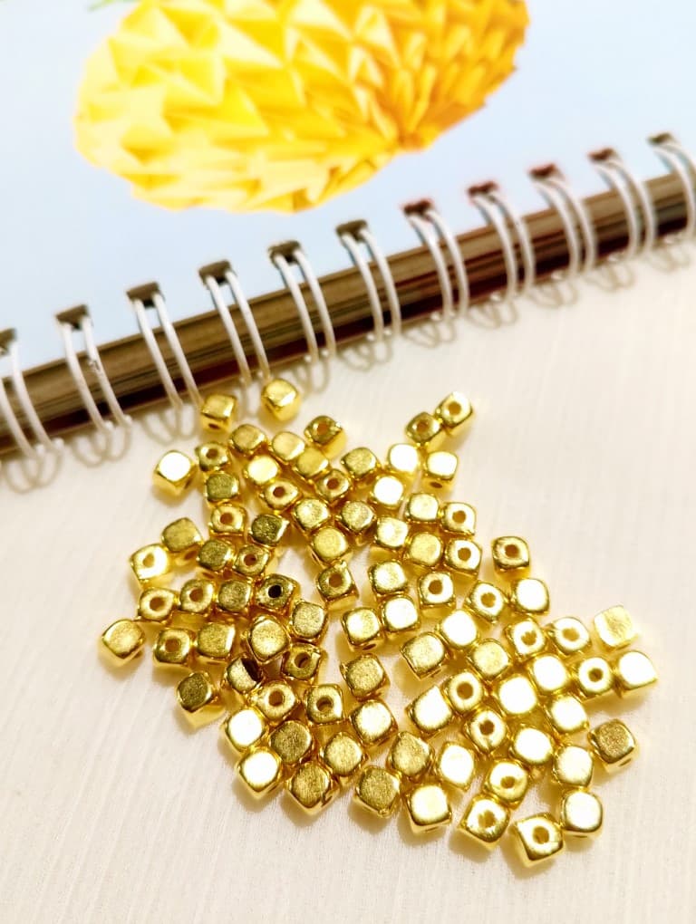 100/150 pcs 9.5, 5mm, 4mm Golden Metal Bead Caps for Jewellery Making, DIY Tussles, Crafting