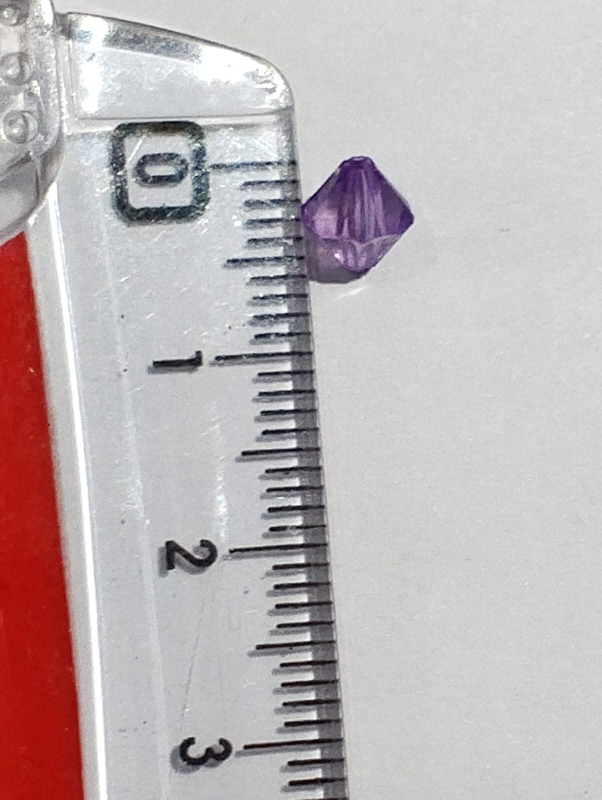 Pack of 40gms Beads of 6mm. Purple Cut Dana Acrylic Beads For DIY Jewelry Making, Jewelry, DIY, Dresses And Crafting Accessories.
