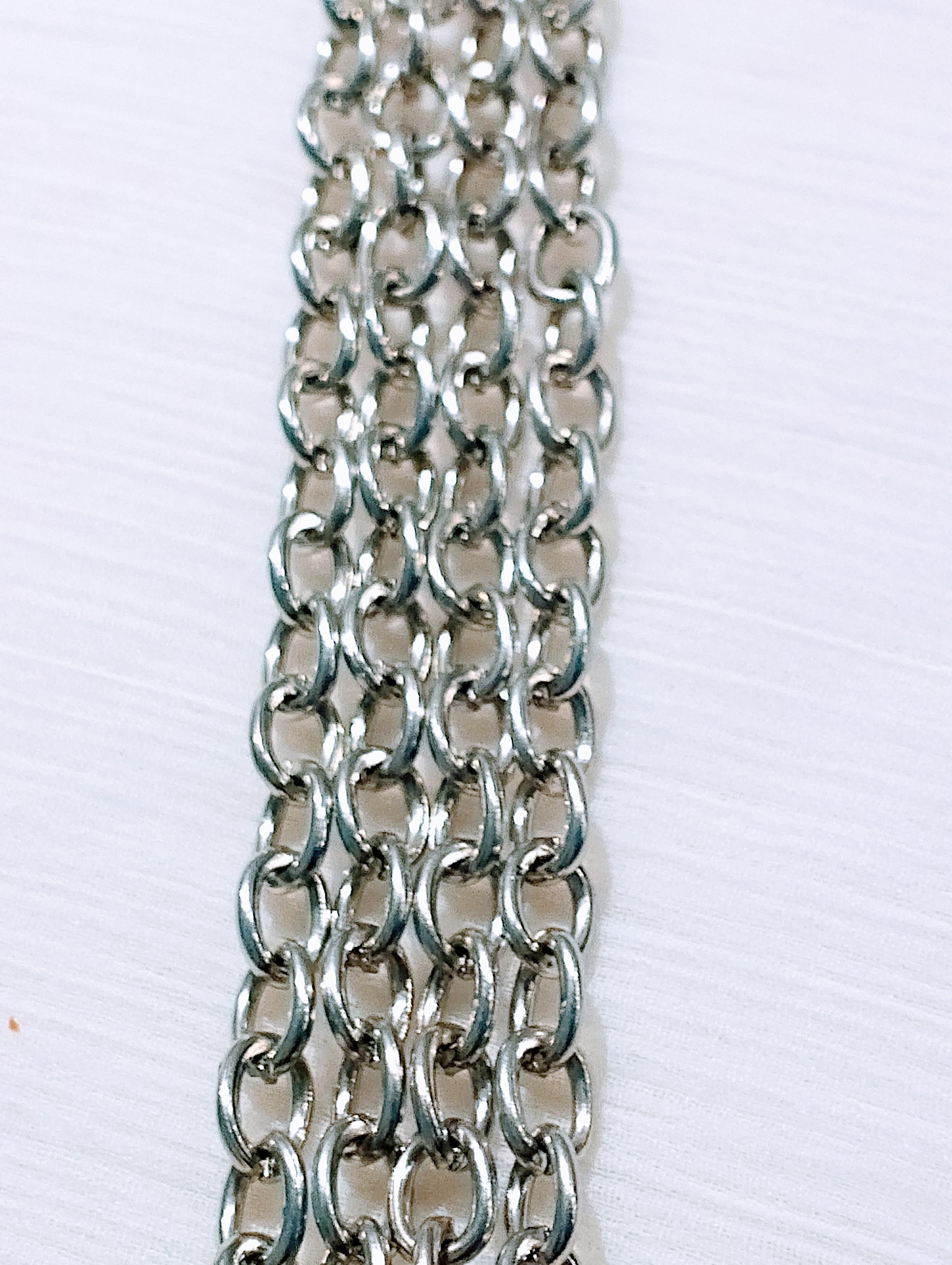 115 cm / 45 Inches 6mm O Shape Durable Metal Chain Links for Crafting and Jewelry | Purse Clutches Cross Body Bags Chain | Perfect for Crafting, Jewelry Making, and Various DIY Projects