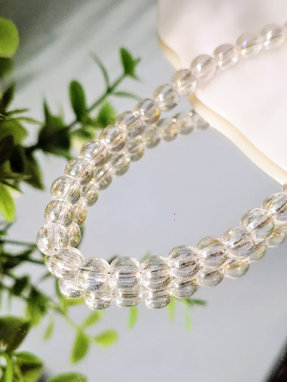 30/100/180pcs Glass Crystal Beads – Transparent Crackle Beads for Jewelry Making & DIY Crafts | 100pcs, 30pcs, 180pcs/lot of Beads