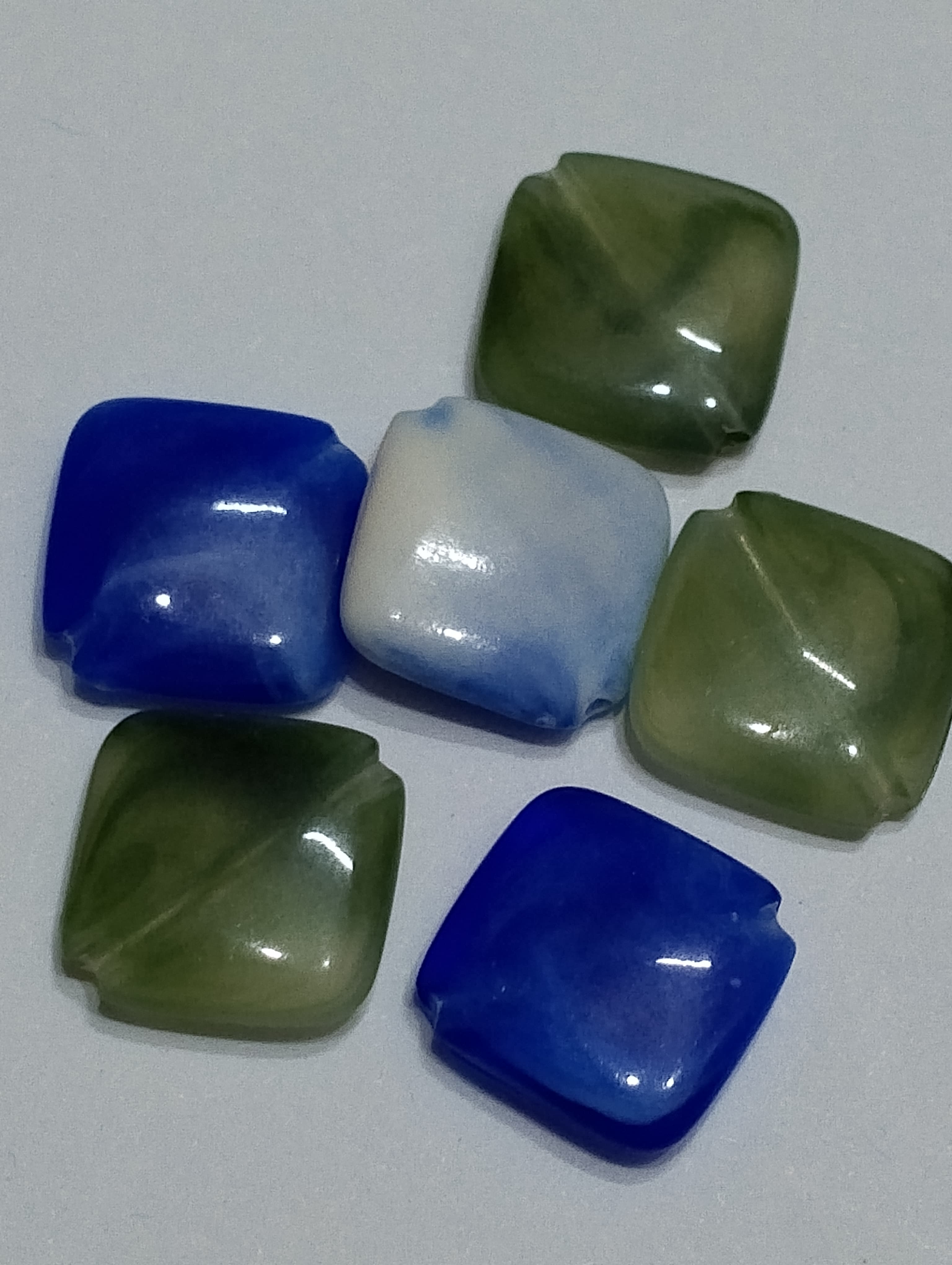 Pack of 40gms Beads, Square Chips Plastic Beads For DIY Jewelry Making, Jewelry, DIY, Dresses And Crafting Accessories.