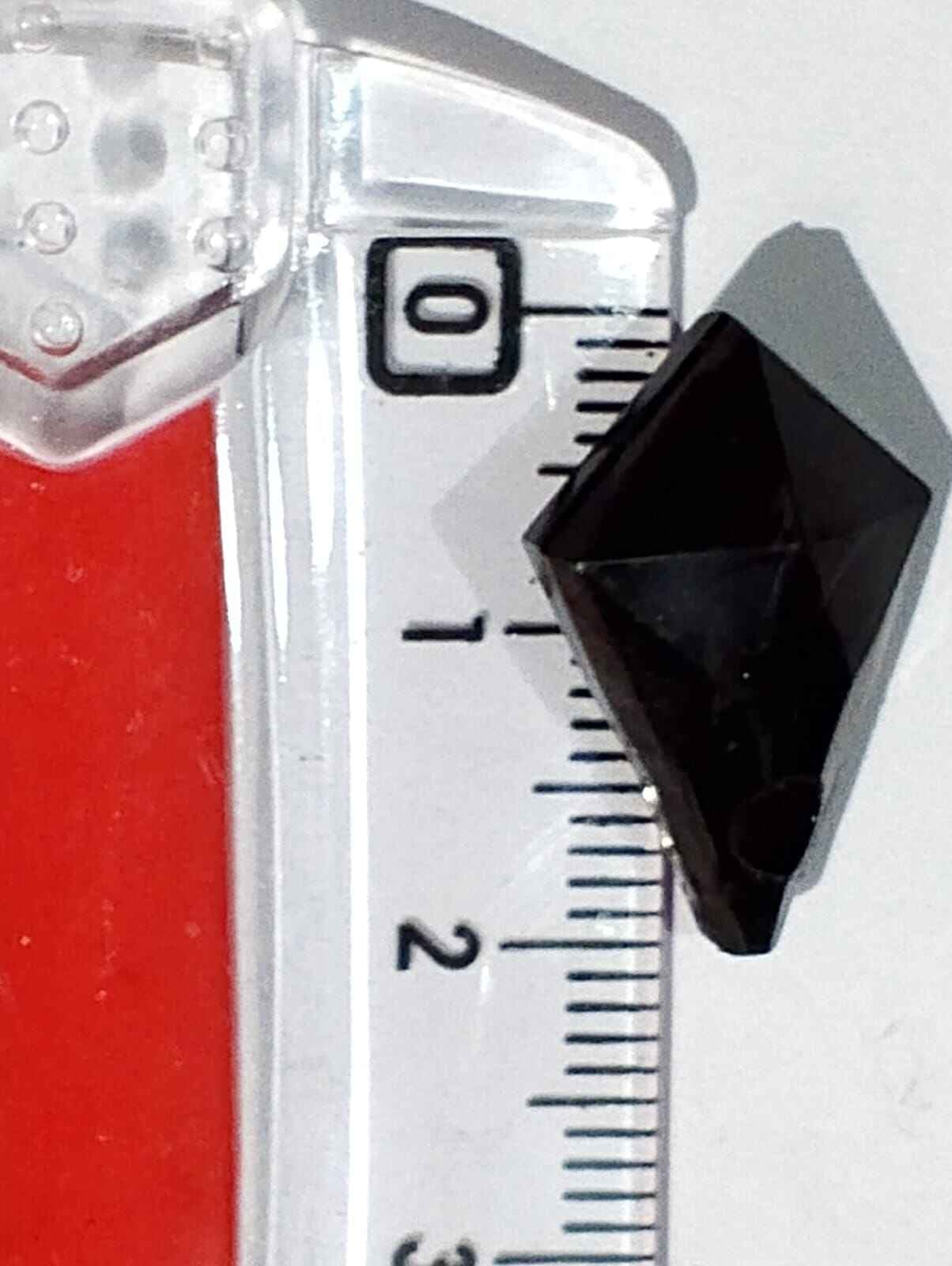 Black Rhombus Tussle (Latkan) Acrylic Beads - Pack of 40gms - Ideal for DIY Jewelry Making, Jewelry, and Dress Accessories.