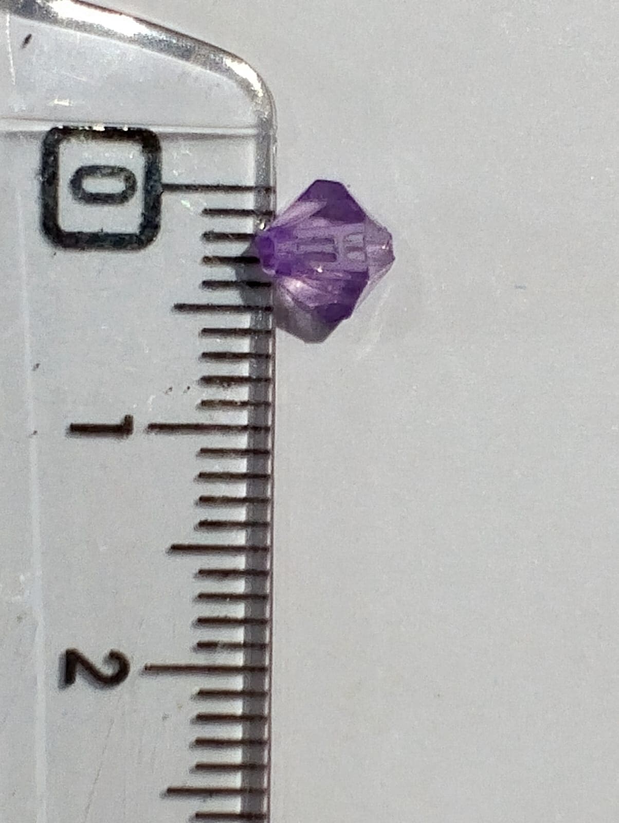 Pack of 40gms Beads of 6mm. Purple Cut Dana Acrylic Beads For DIY Jewelry Making, Jewelry, DIY, Dresses And Crafting Accessories.