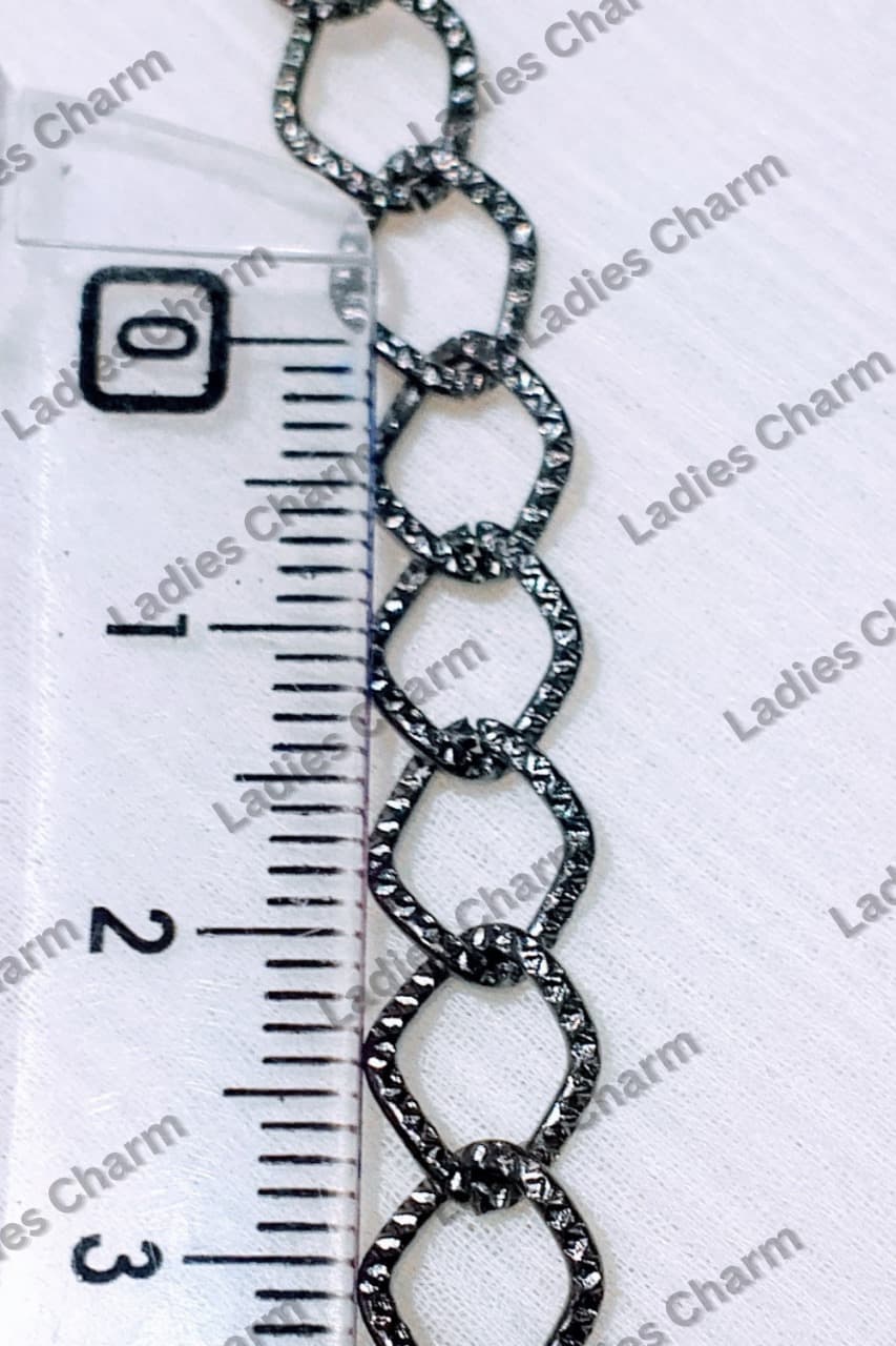 Stylish Metal Square - 36 Inches Elegant Link Chains for Crafting – Silver and Gun Black Elegant Chain Links for DIY Jewelry, Purse Clutches Cross Body Bags Chain, and Accessories